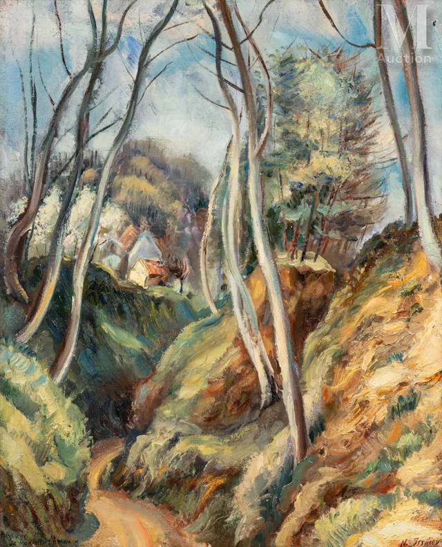 Nicolas ISSAIEV (Olivia 1891- France 1977) Paysage de Montfort-L’Amaury
