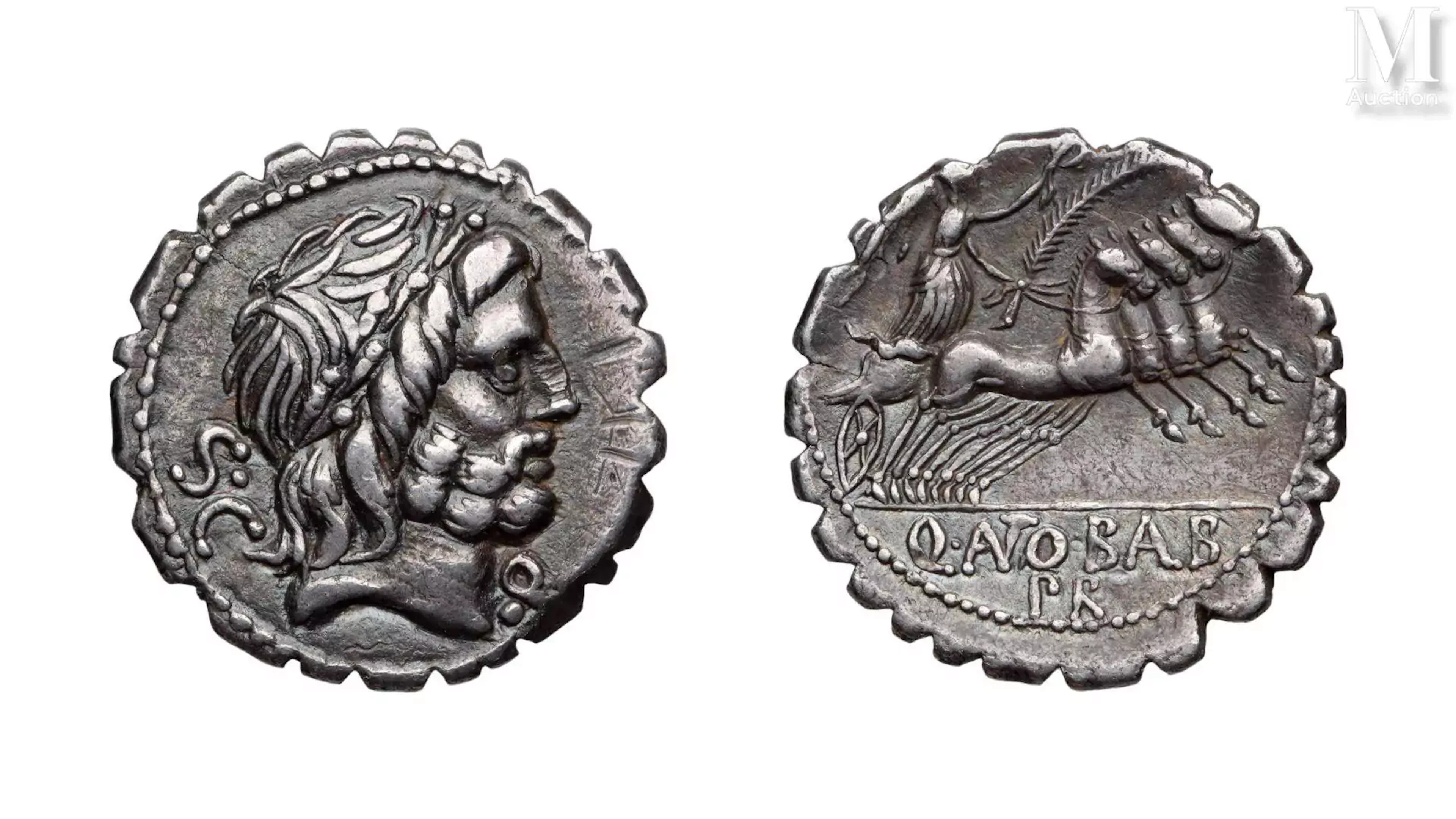 Antonia Q. Antonius Balbus 83-82 av. JC. Denier serratus AR. Rome.