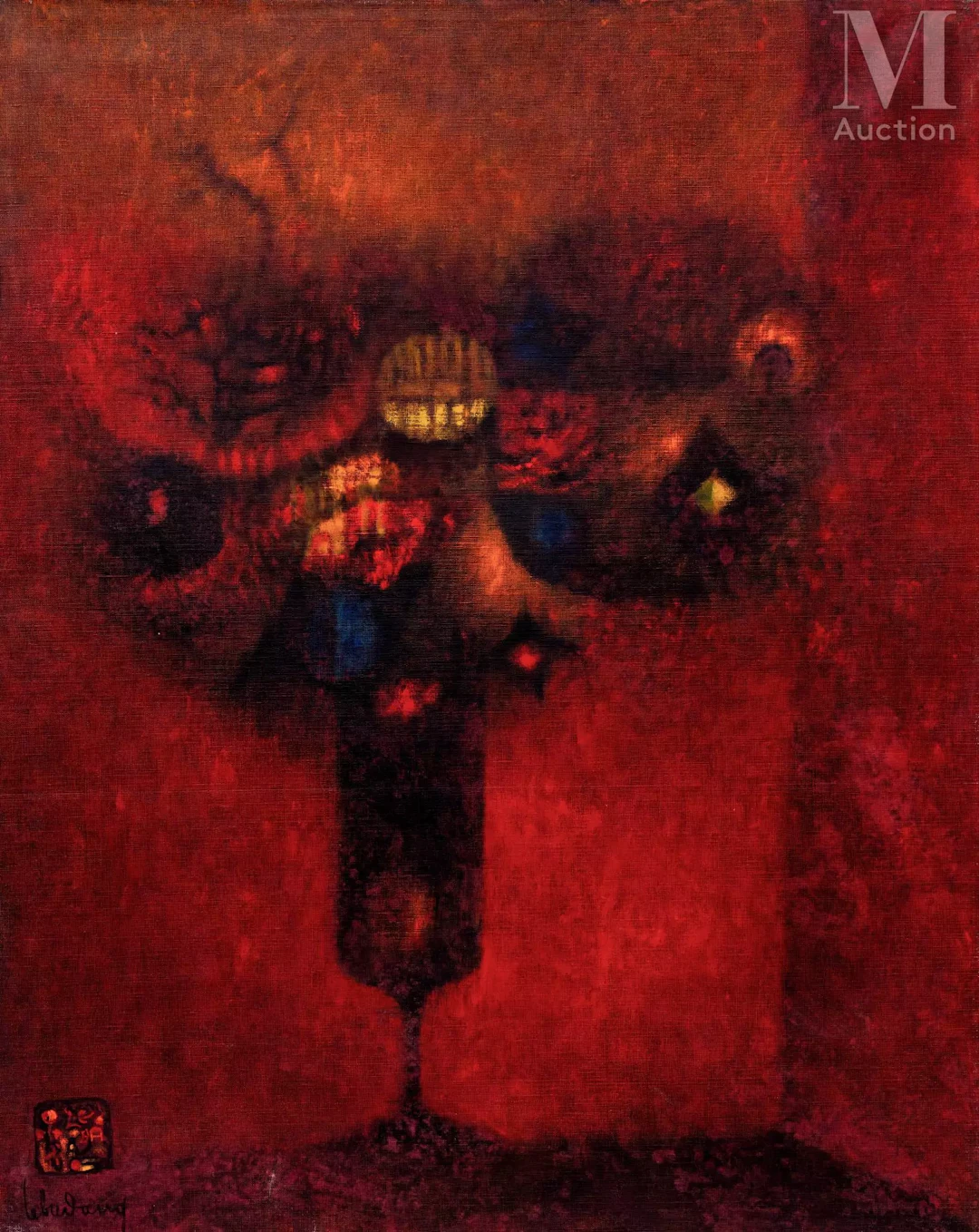 Ⓗ LEBADANG (1921 - 2015) "Bouquet", 1970