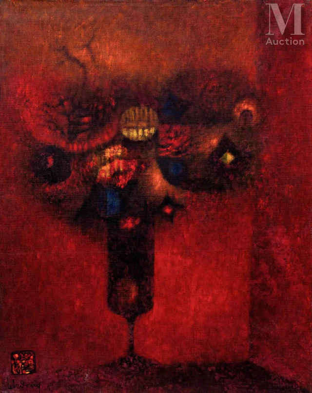 Ⓗ LEBADANG (1921 - 2015) "Bouquet", 1970