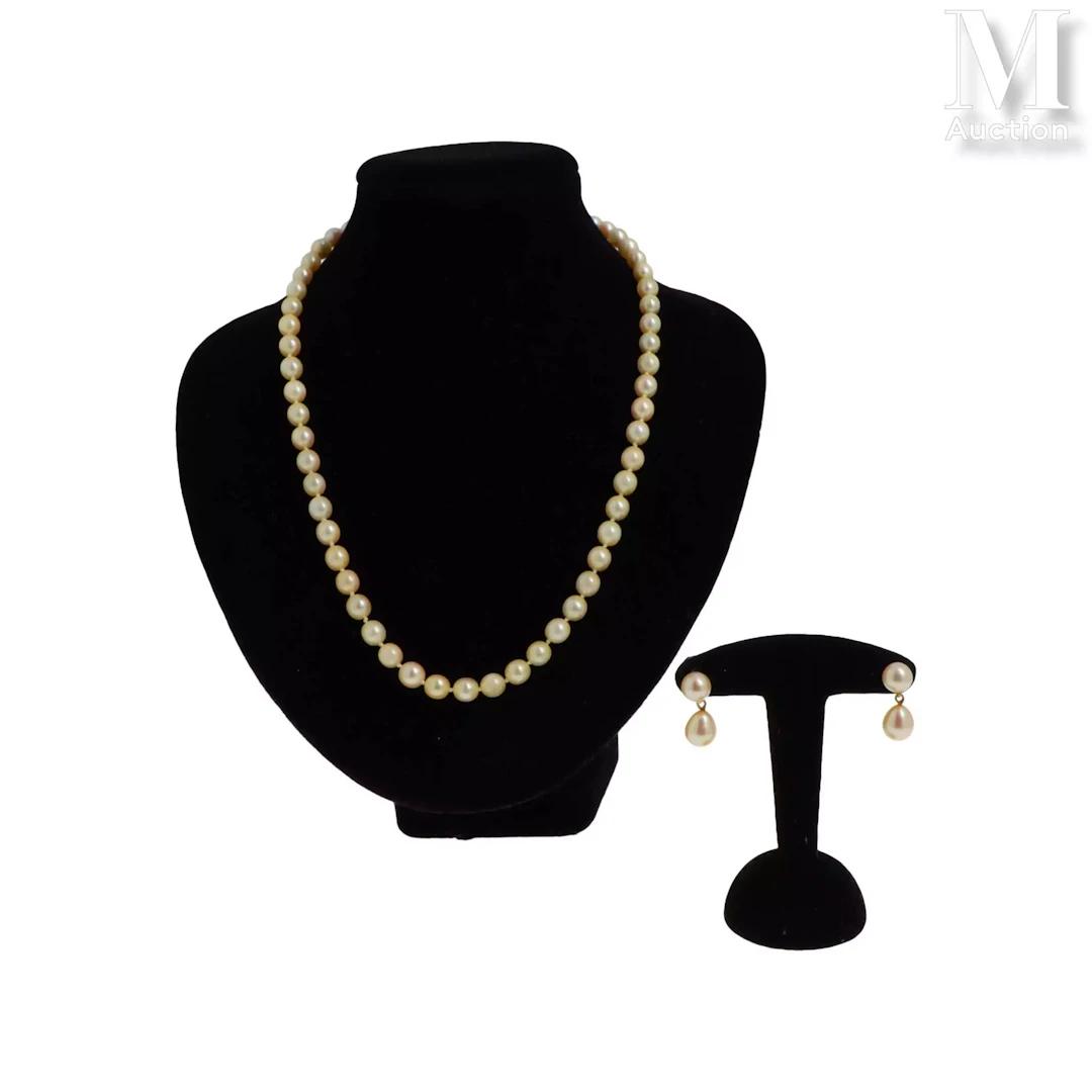 Demie parure perles de culture