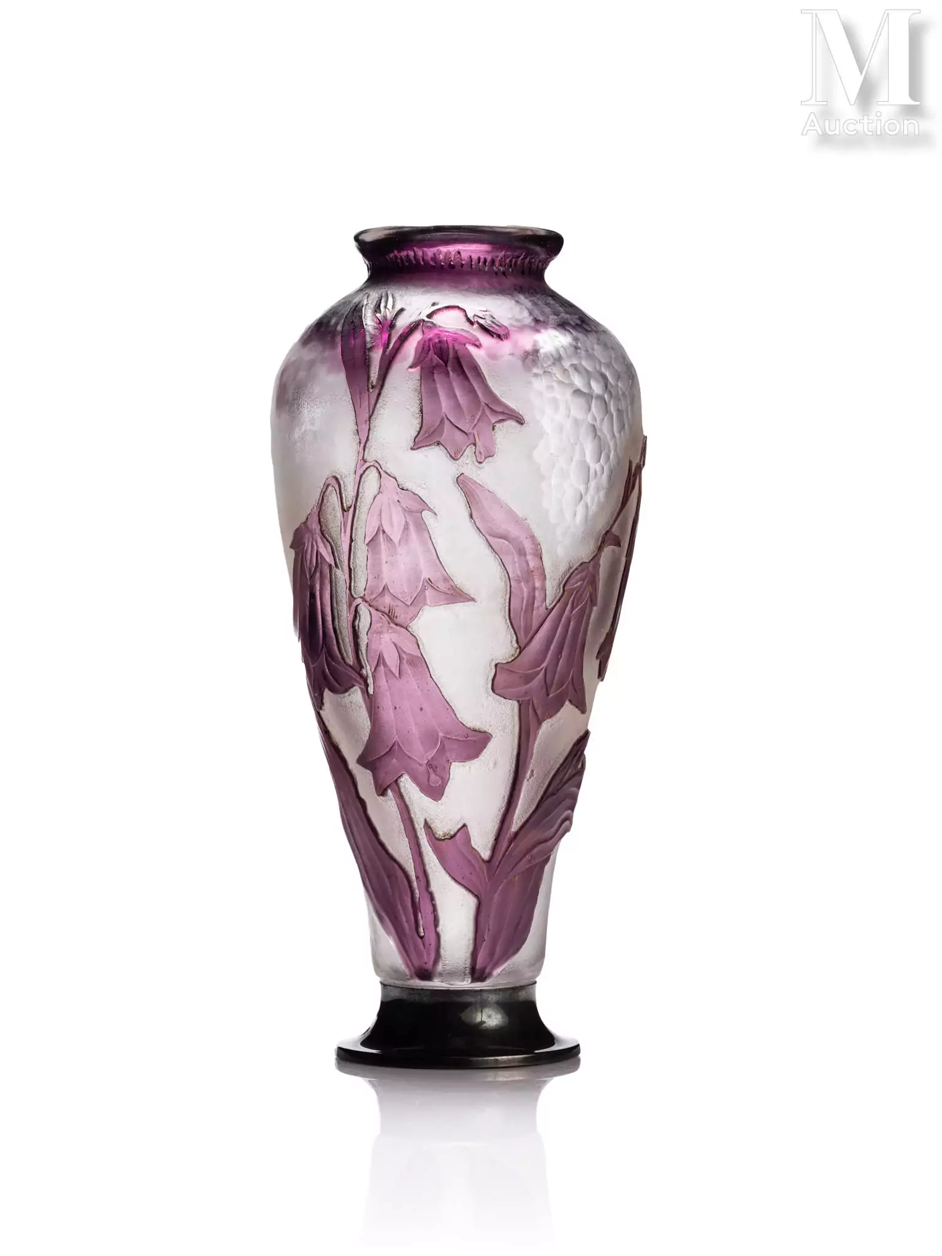 BURGUN SCHVERER (Verrerie d'Art de Lorraine) "Campanules"