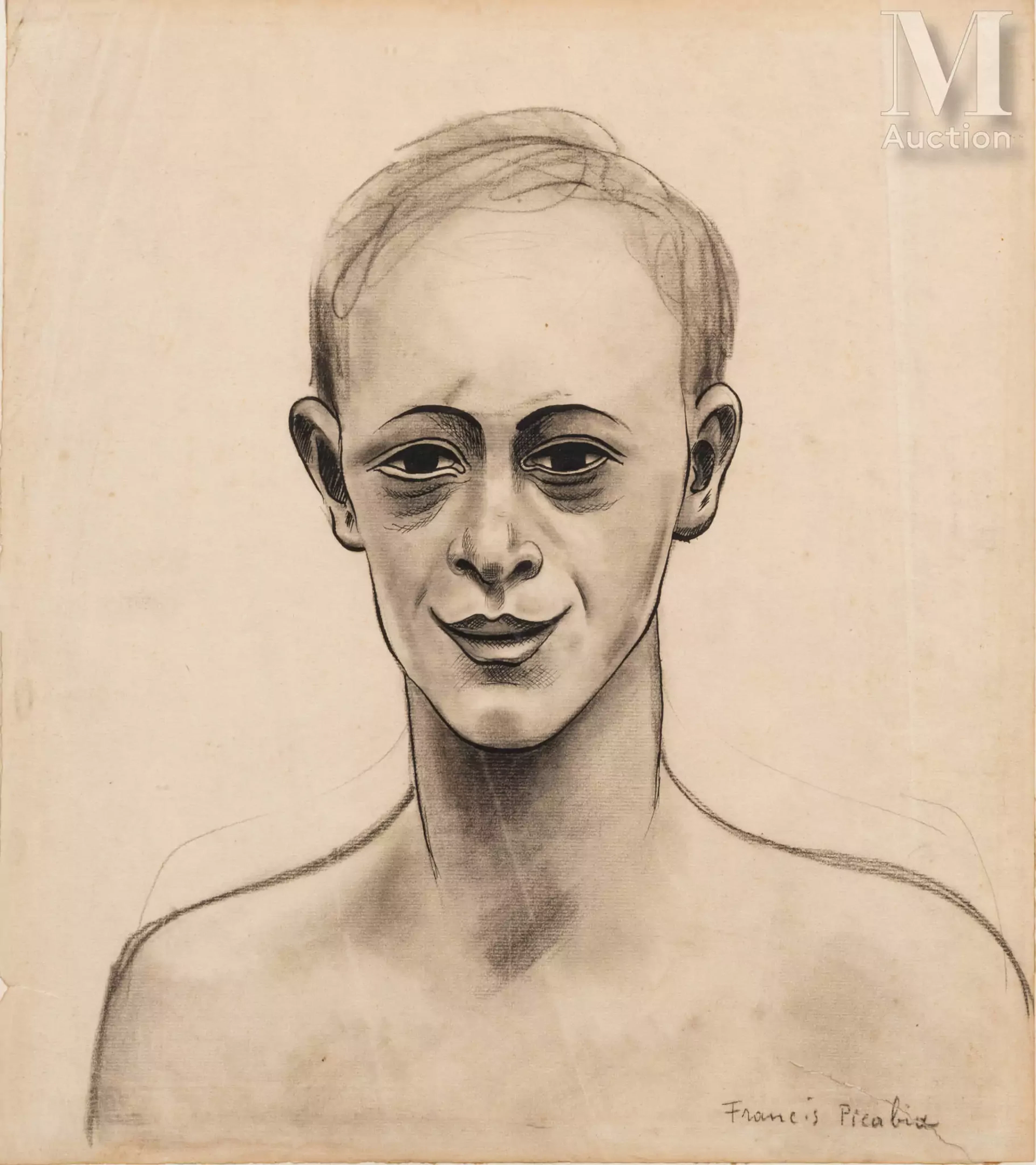 Francis PICABIA (Paris 1879-1953) Sans titre ou Portrait d'homme au