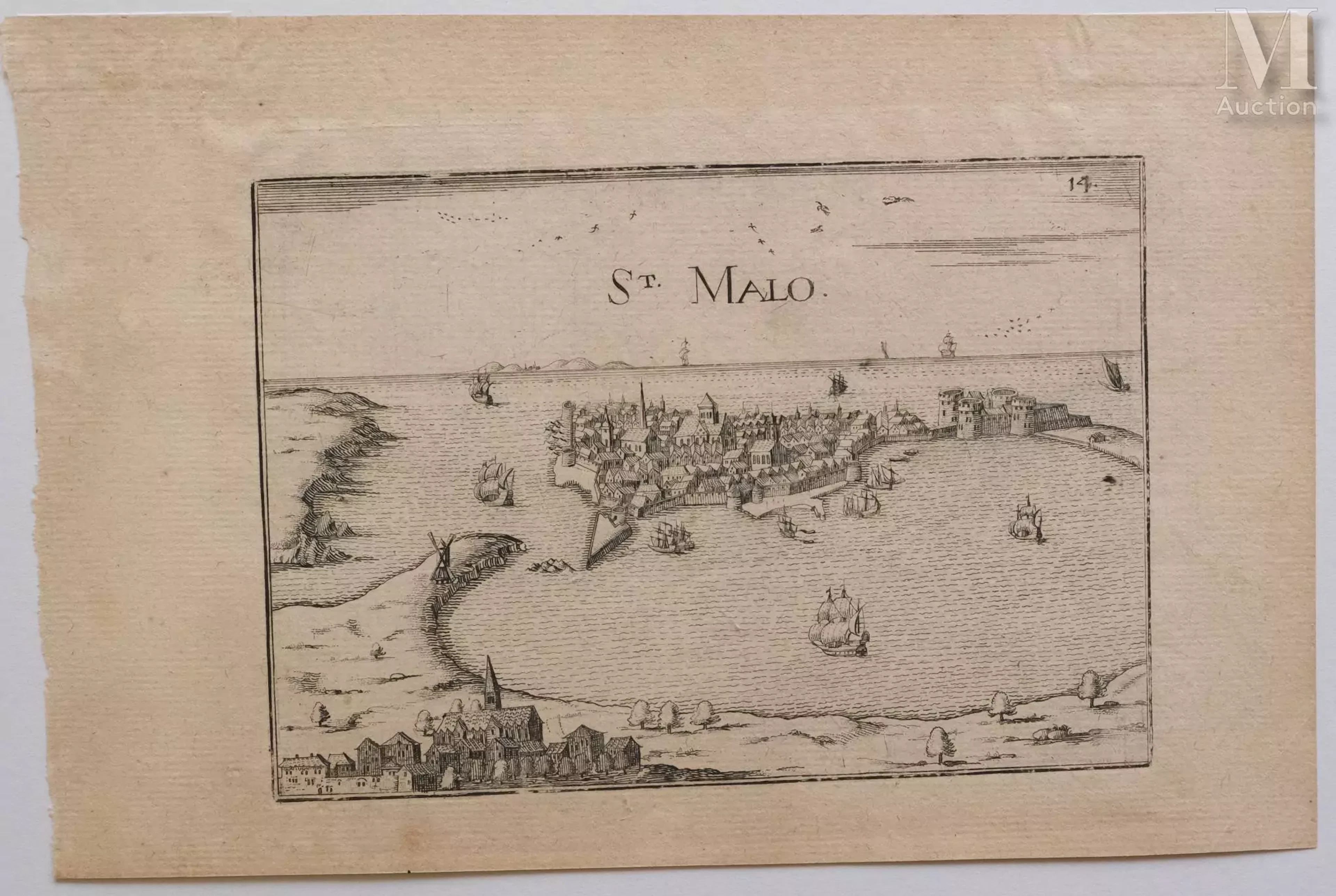 BRETAGNE : Ensemble de vingt-trois gravures