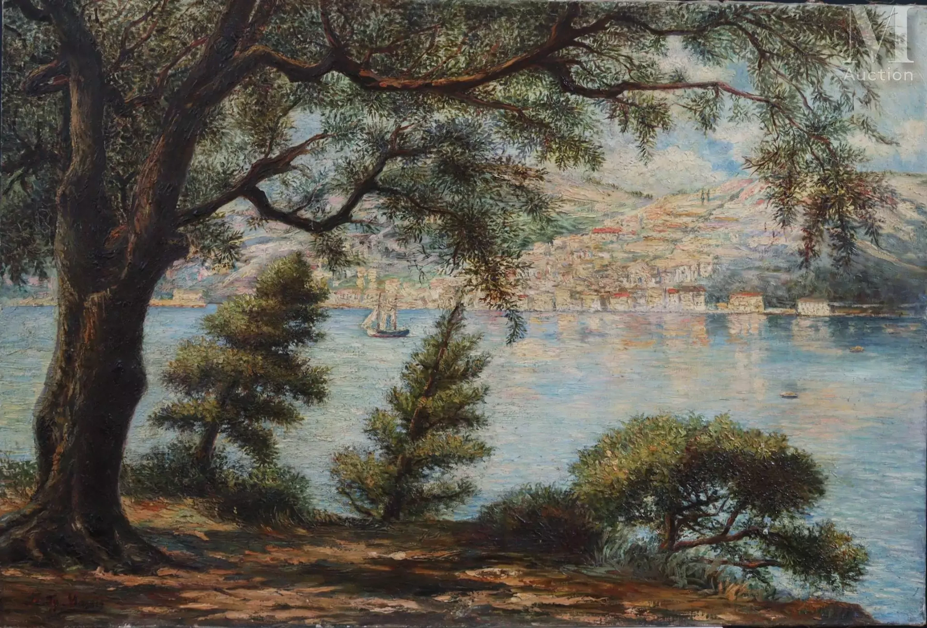 Ecole du Midi, début XXème La baie de Villefranche-sur-Mer