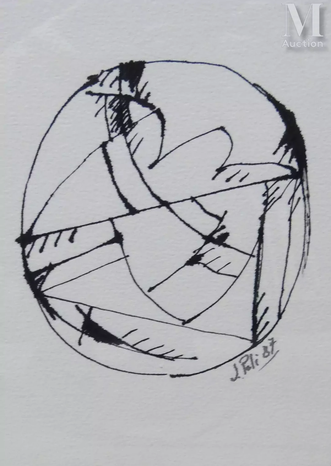 Jacques POLI (1938-2002) Composition, 1987