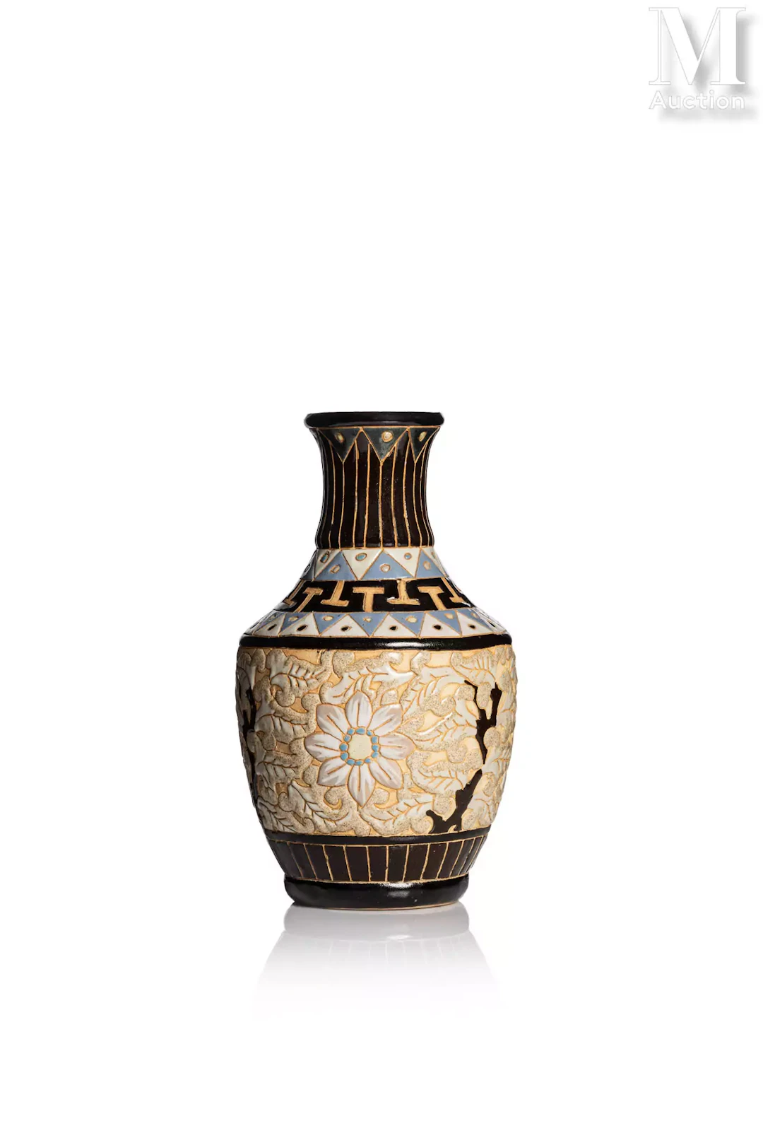 VIETNAM, XXe siècle Vase en grès émaillé