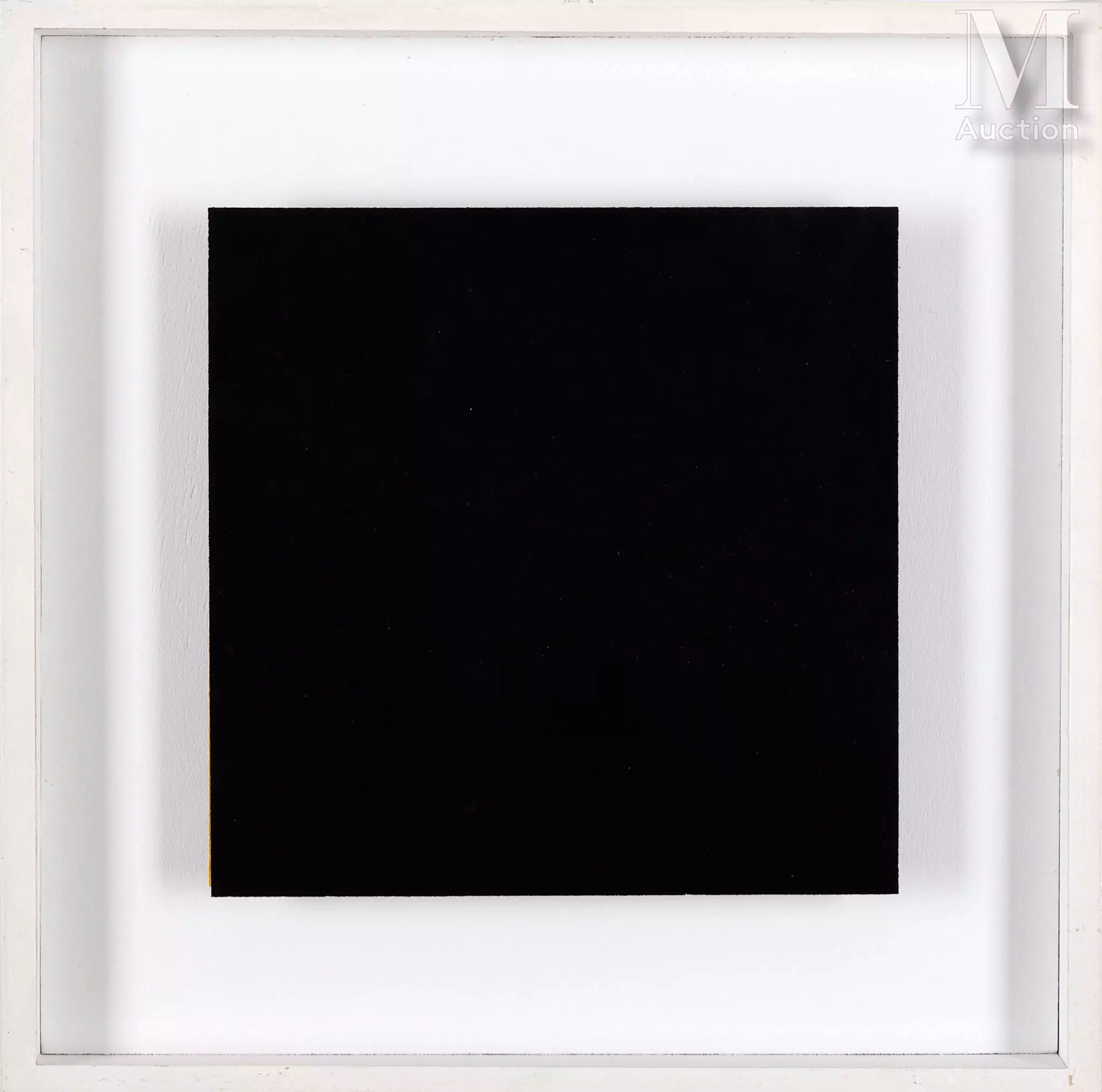 Claude PASQUER (1937) Recouvrement noir sur permutation jaune, rouge