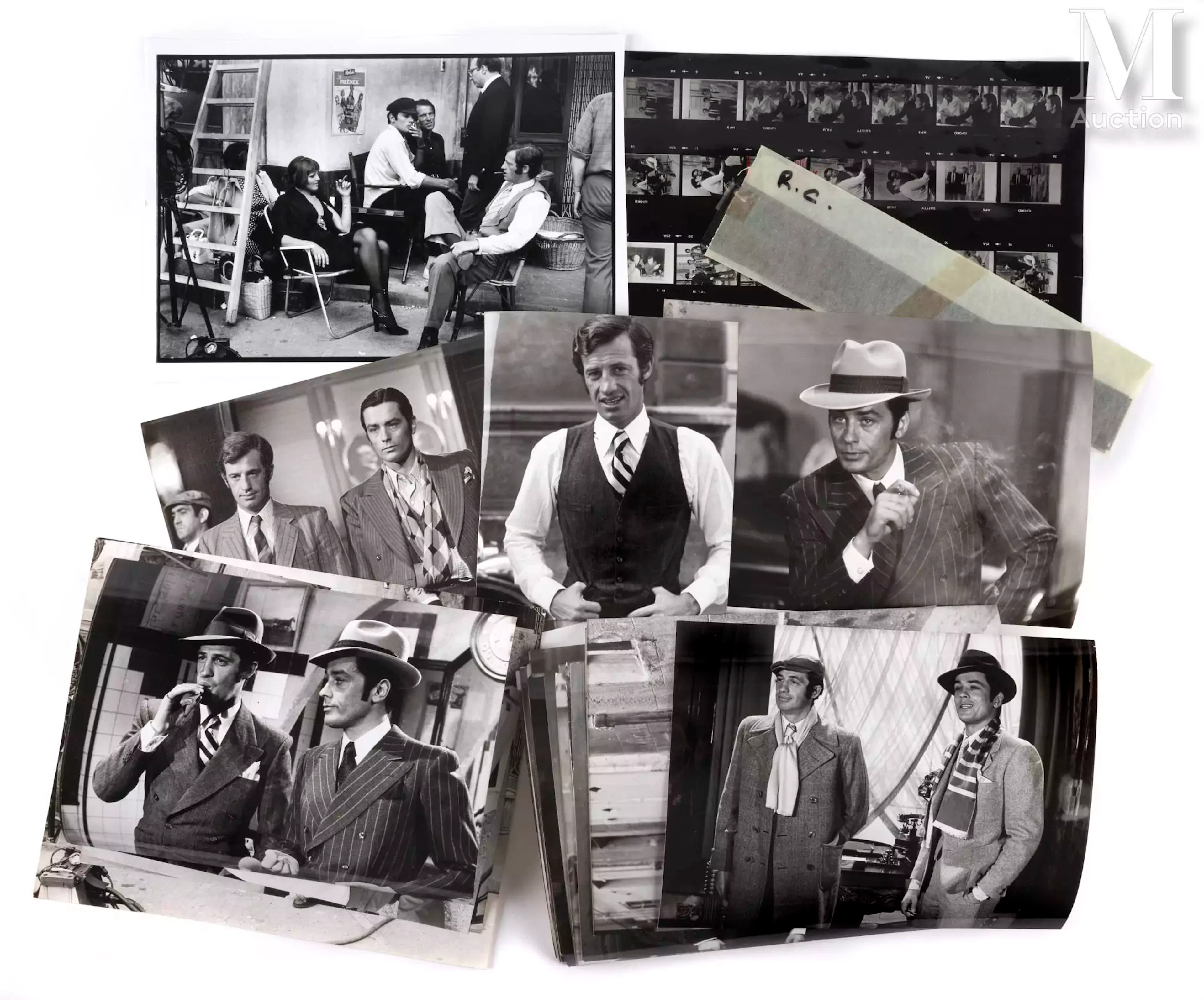 BORSALINO Jean-Paul Belmondo et Alain Delon dans le film de Jacques Deray, 1970