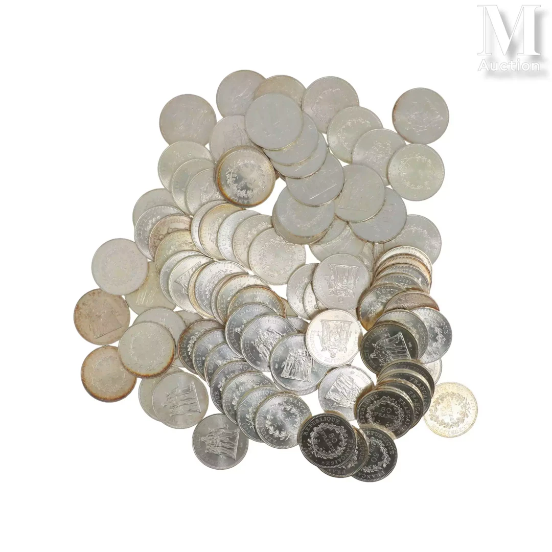 Lot de pièces en argent