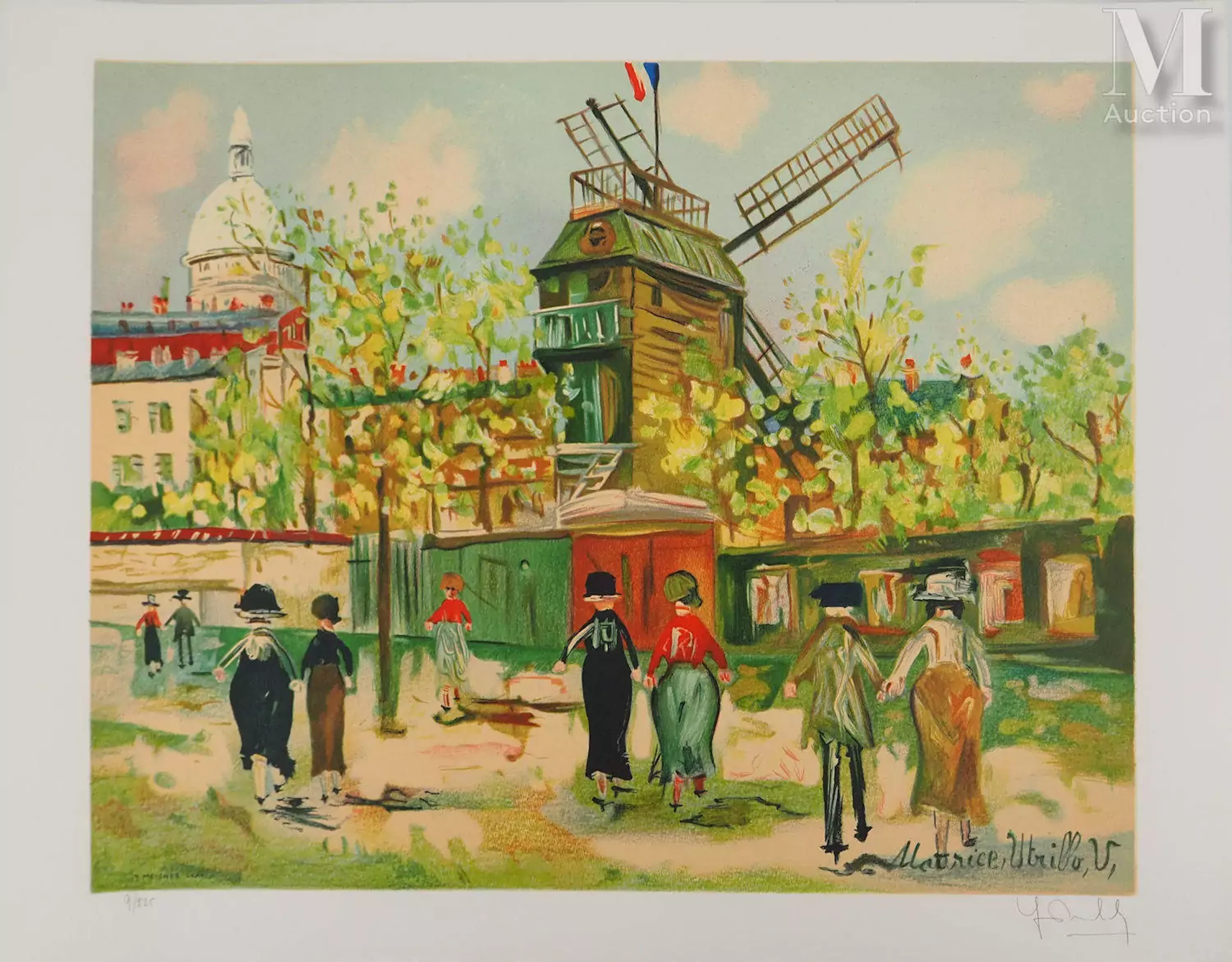 UTRILLO Maurice (1883-1955) Le moulin de la Galette à Montmartre