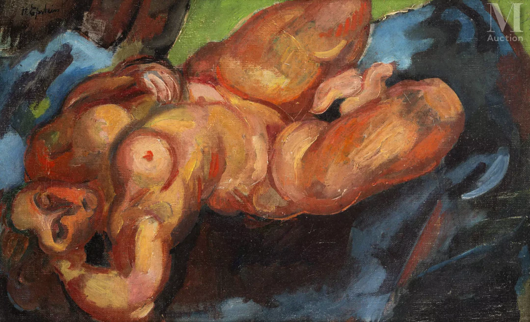 Henri EPSTEIN (Lodz 1892 - Auschwitz 1944) Nu allongé