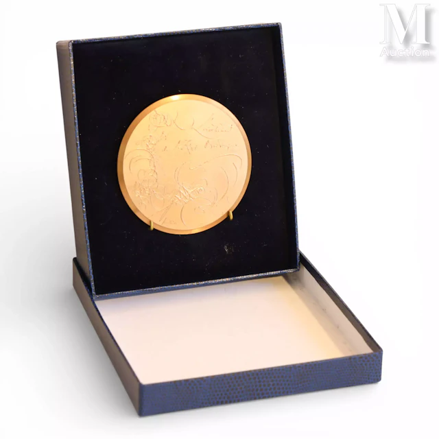 MATHIEU Georges (1921-2012) Médaille en bronze "Le sac de ROME 1527