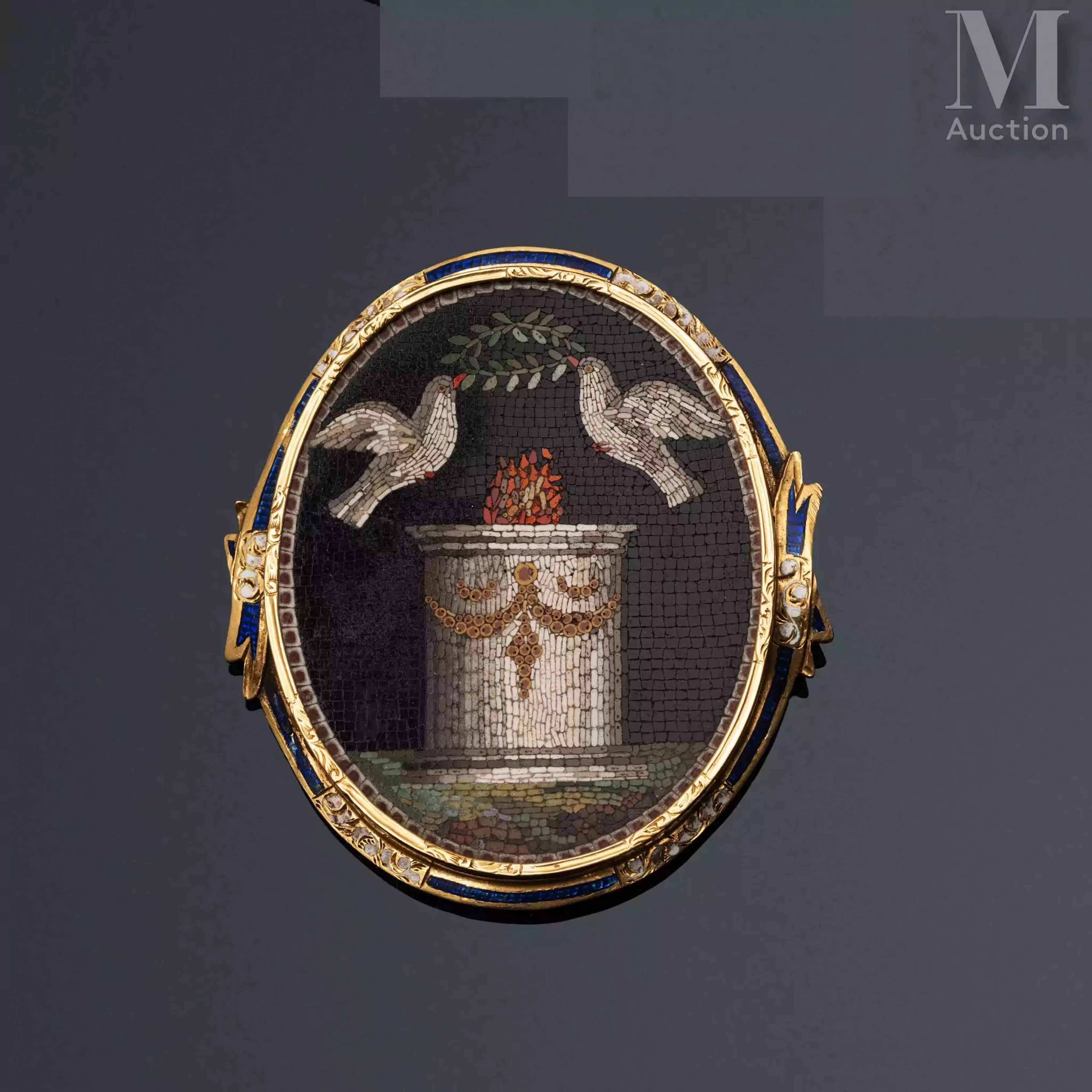 Broche micro mosaïques