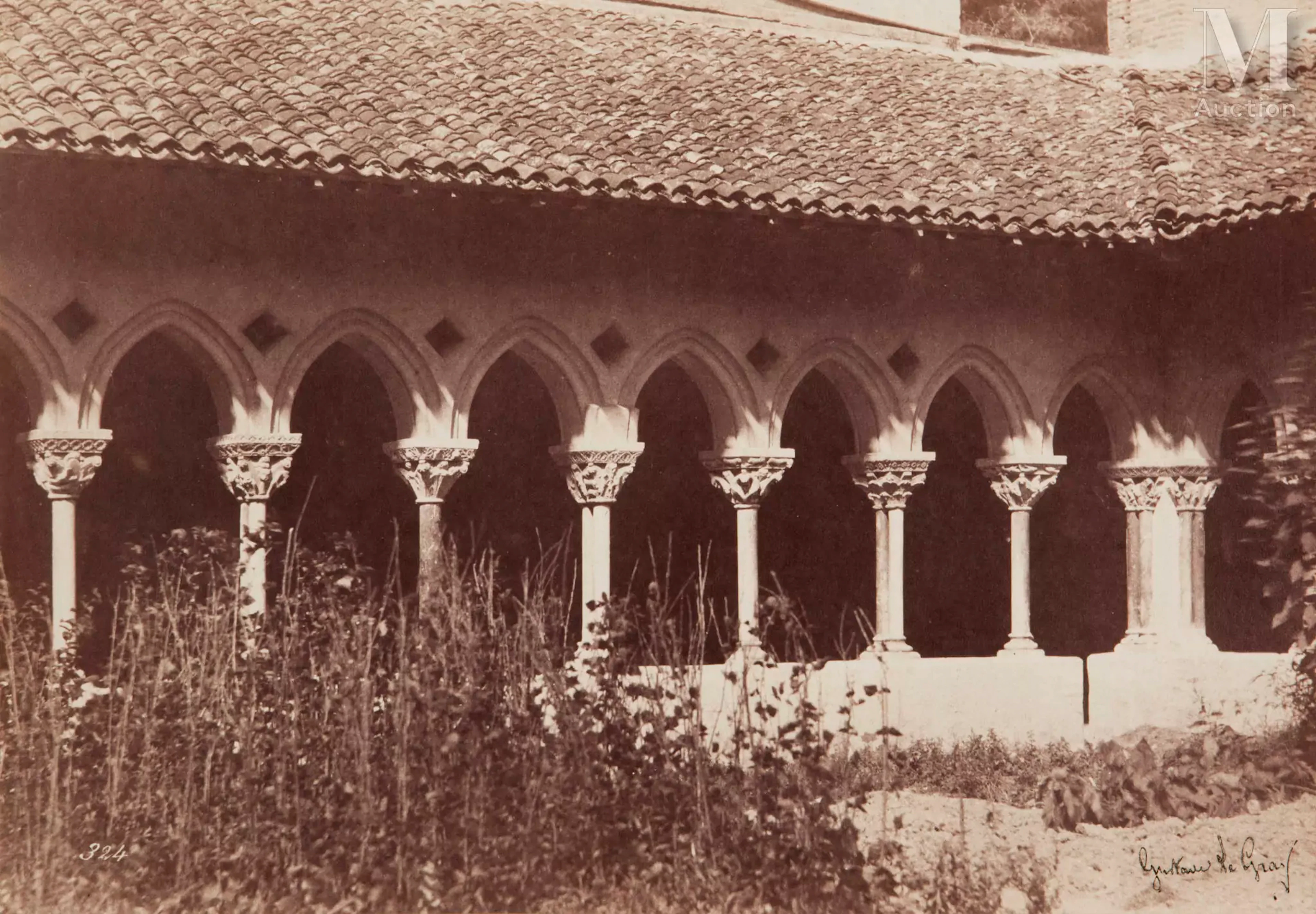 Gustave LE GRAY (1820-1884) Abbatiale Saint-Pierre de Moissac, vue