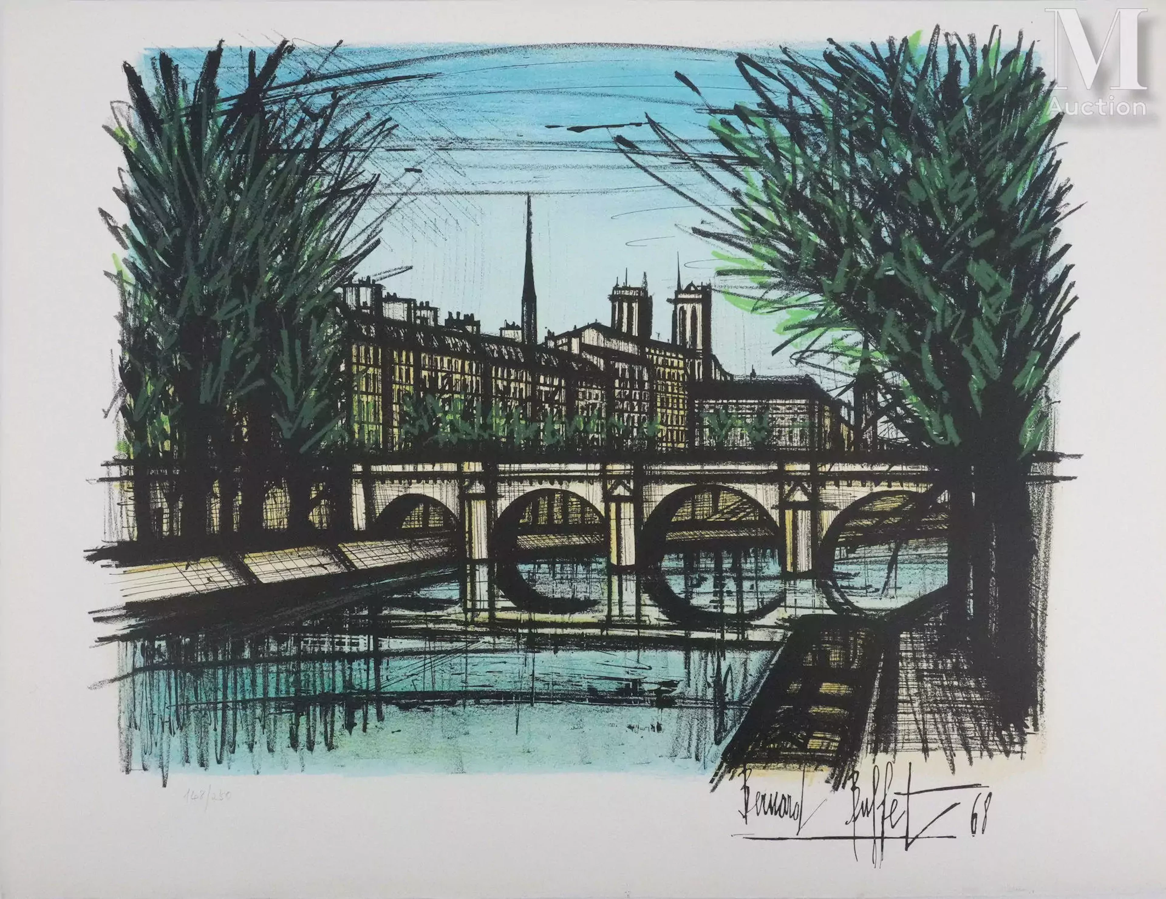 BUFFET Bernard Paris, Le pont Neuf, 1968