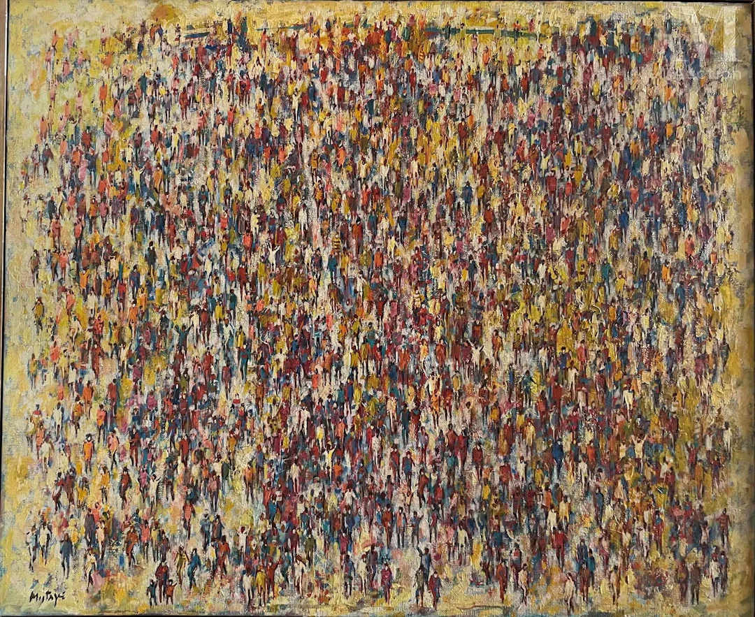 André MONTAGNE (XX) Horizon courbe