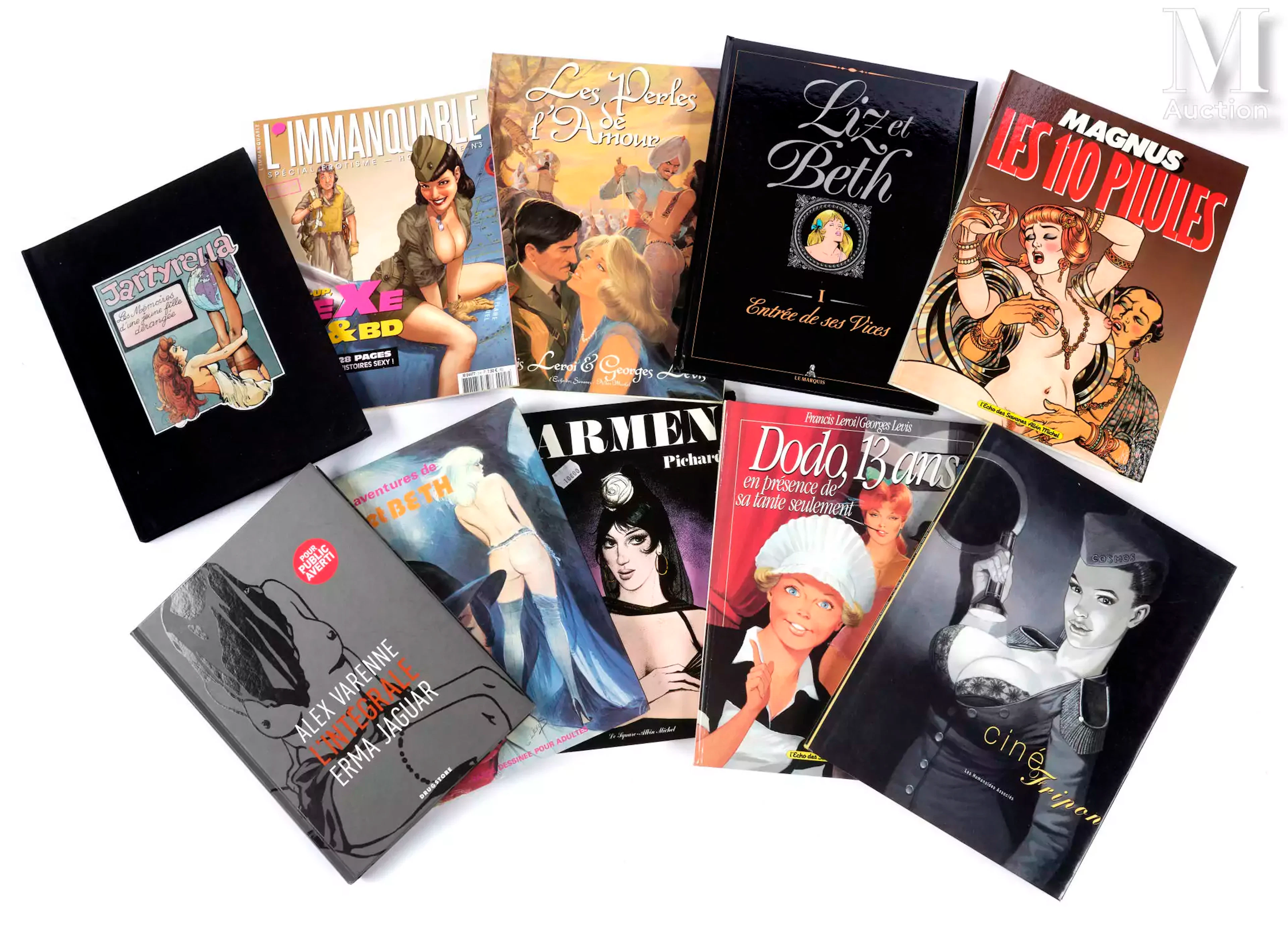 Bande dessinée érotique 10 ouvrages