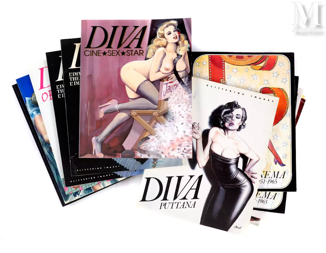 DIVA Lot de 13 magazines érotiques, dont doubles