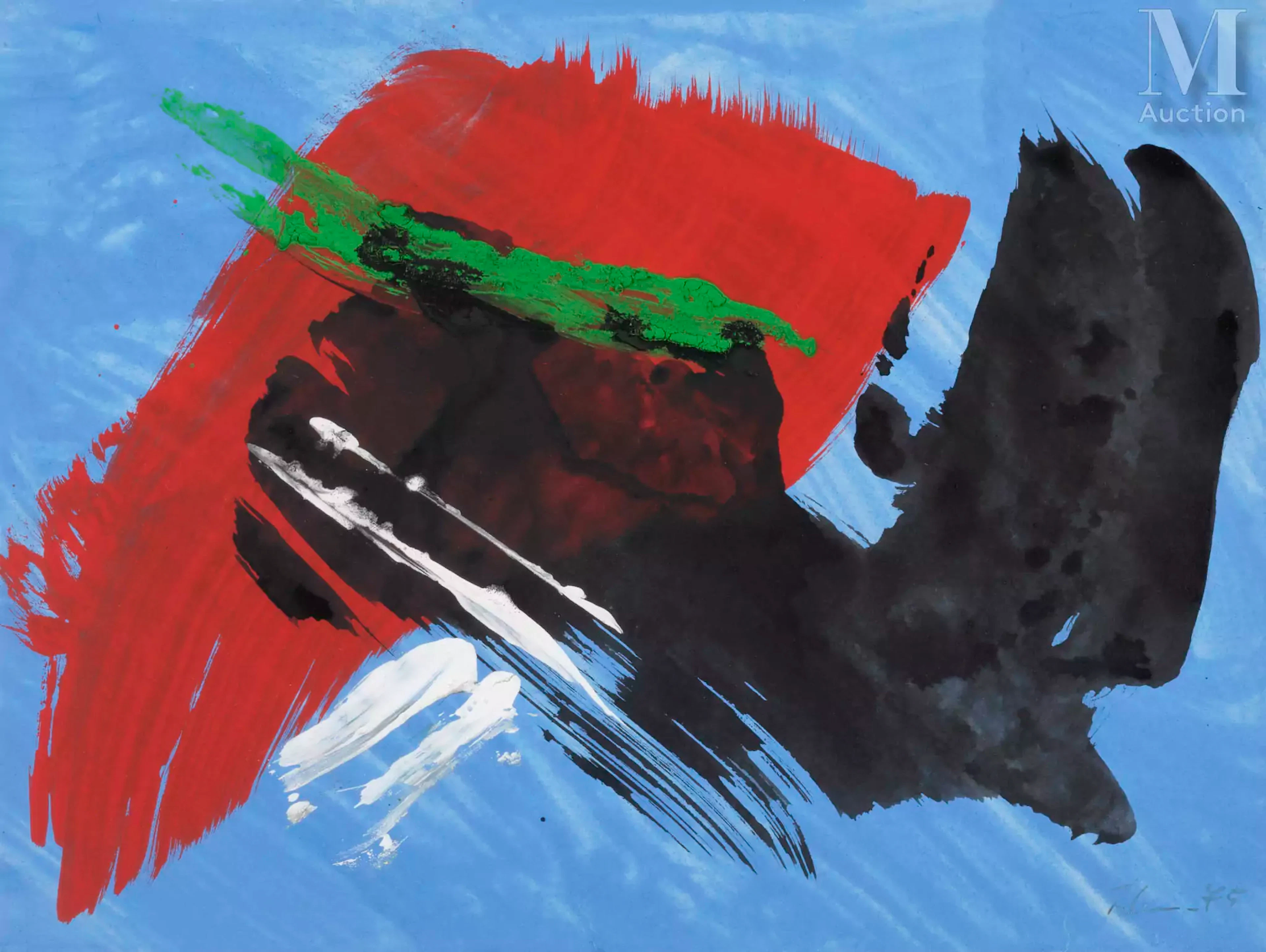 Gérard SCHNEIDER (1896-1986) Sans titre, 1975