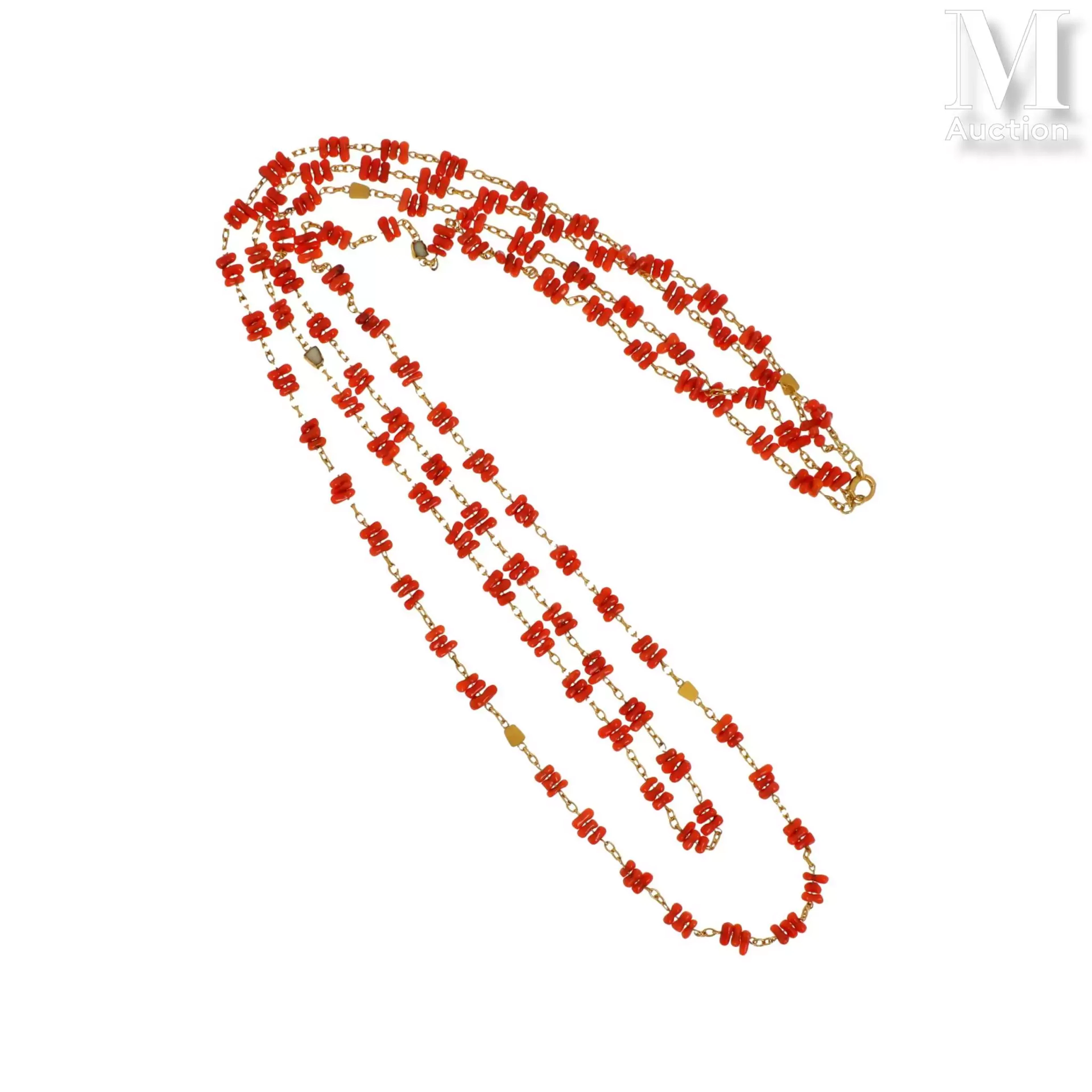 Sautoir corail