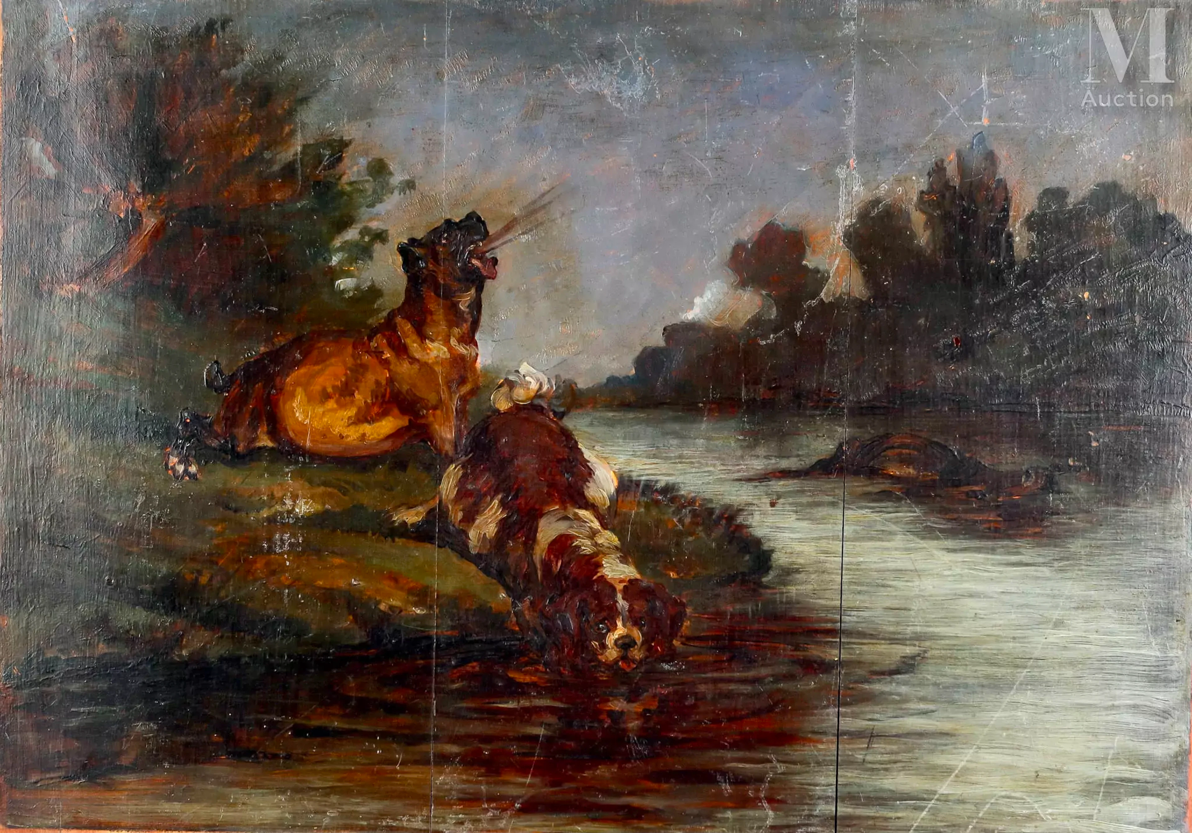 D'après Gustave DORÉ (1832-1883) Les deux chiens