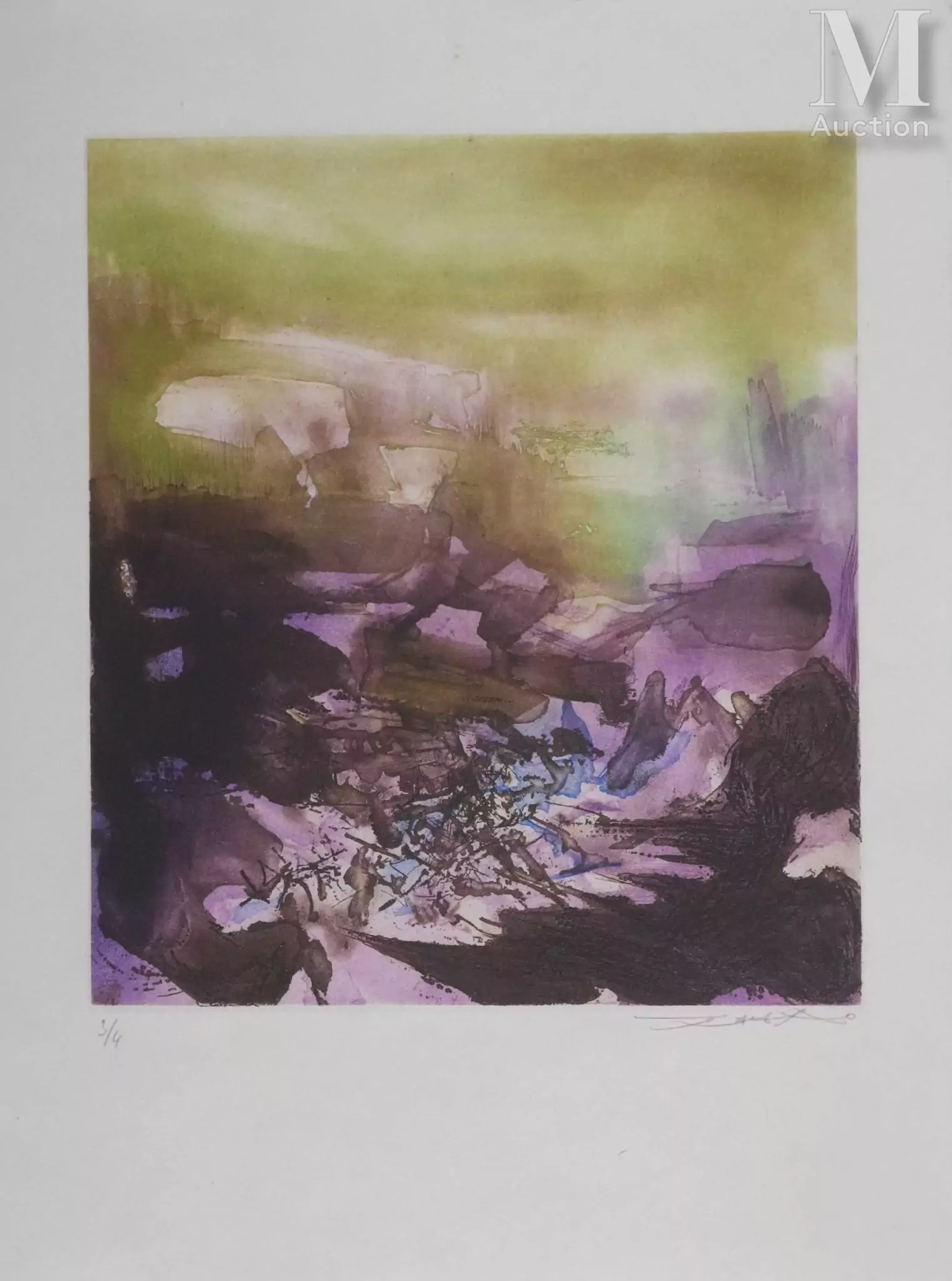 ZAO Wou-Ki (1920-2013) Tempête, 1972