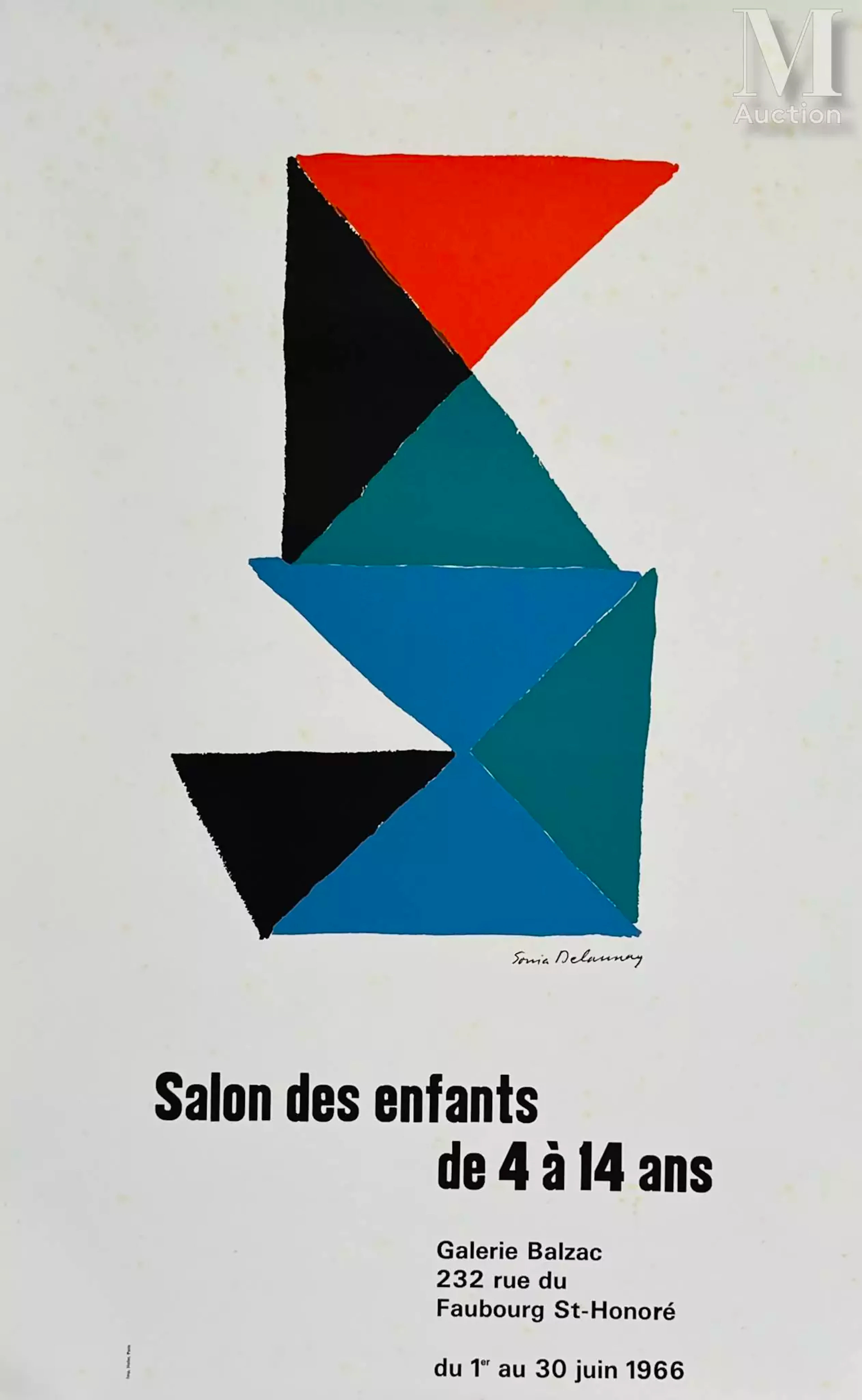 Sonia DELAUNAY (1885 – 1979) Salon des enfants de 4 à 14 ans, 1966