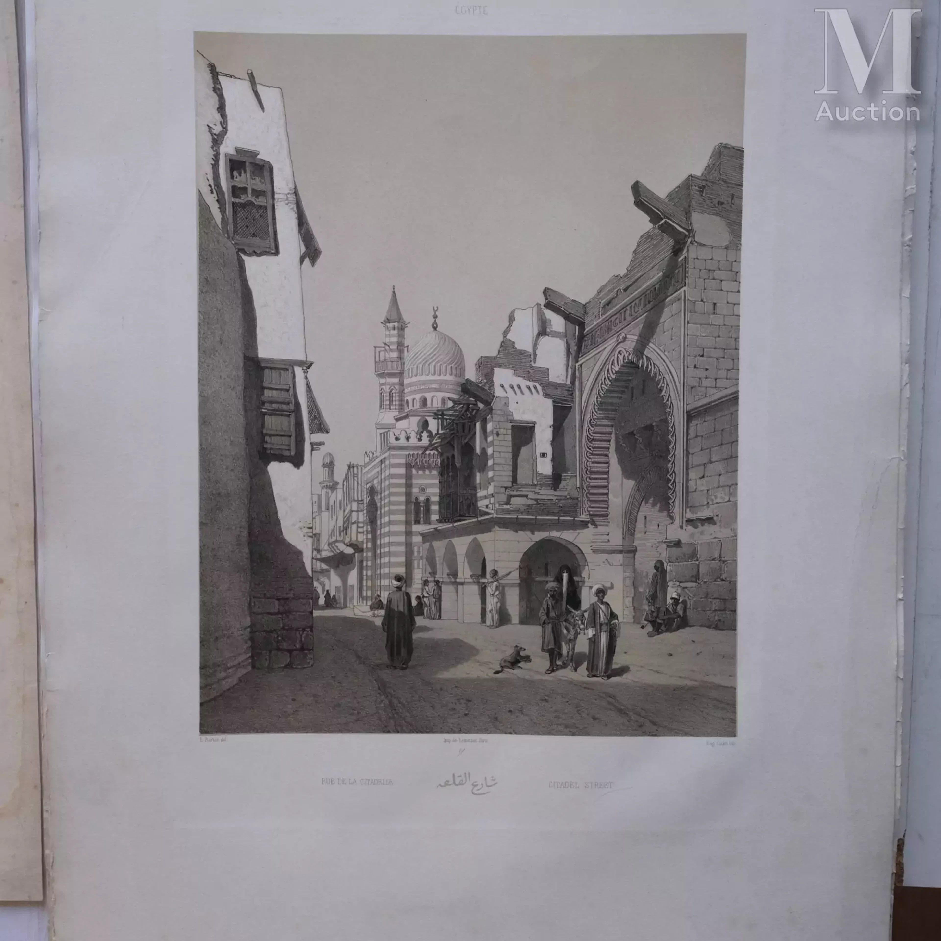 BIDA Alex (XIX) et E. BARBOT : Suite de quinze gravures "Souvenirs d'Égypte"