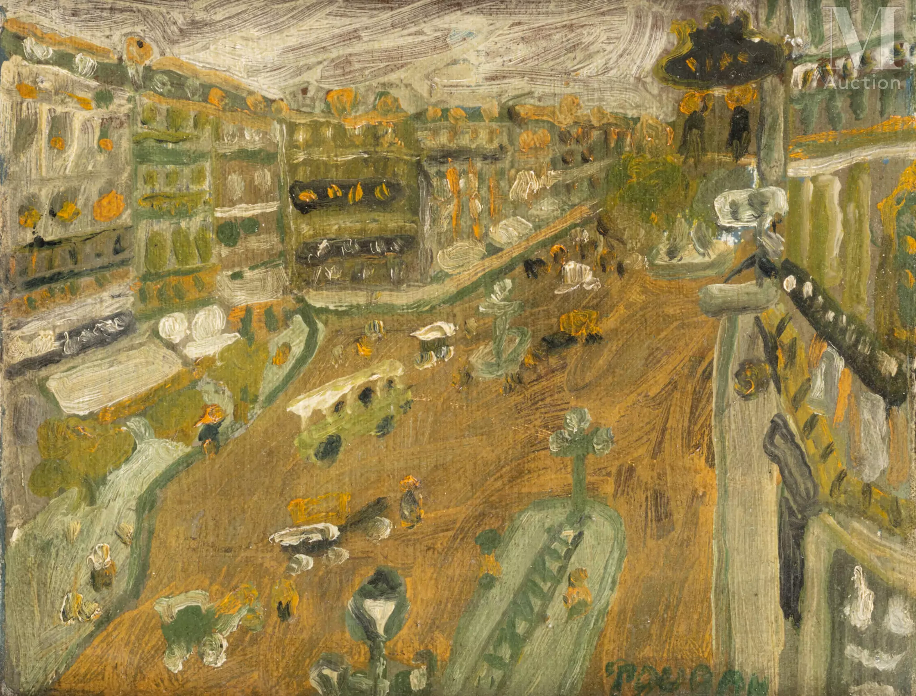 Jean POUGNY (Kuokkala 1892 - Paris 1956) Paris, rue de Rivoli