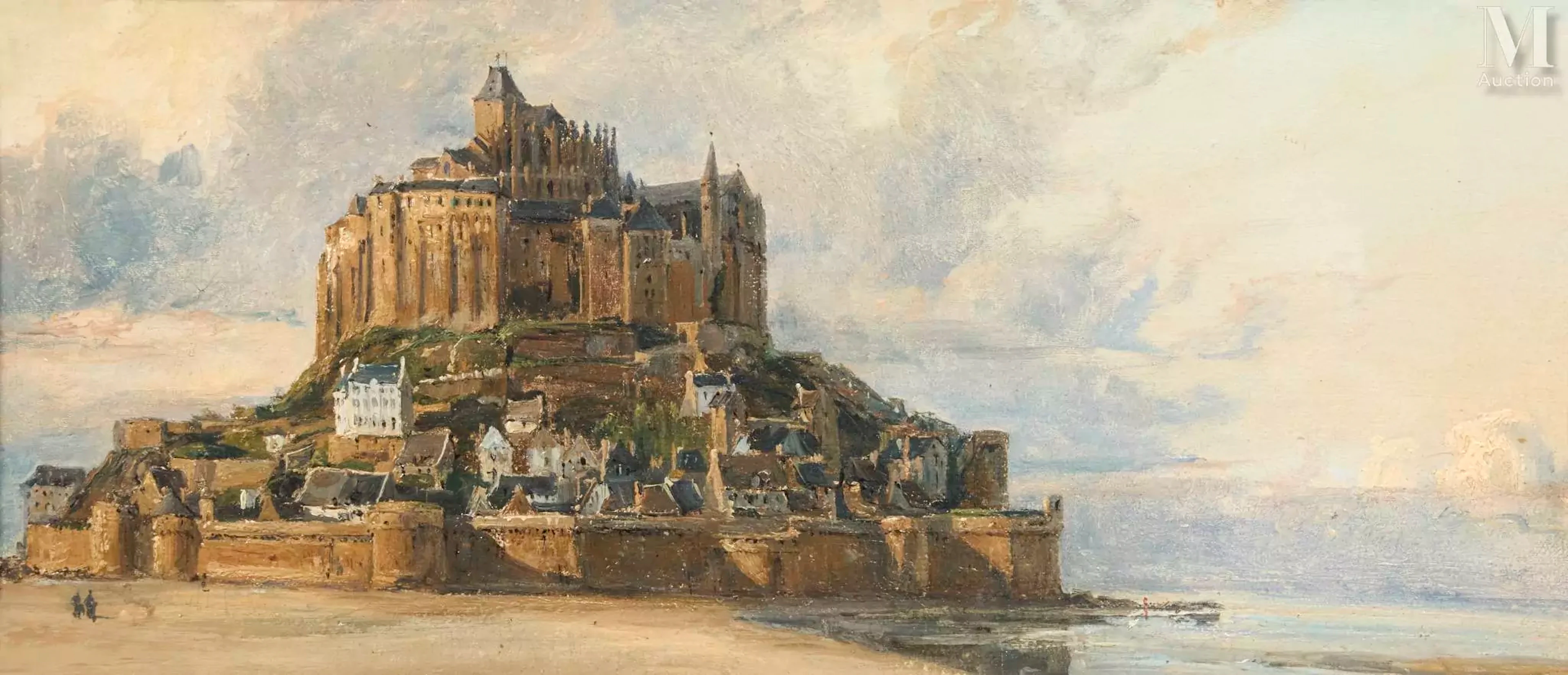 Théodore ROUSSEAU (1812-1867) Le Mont Saint Michel, circa 1832