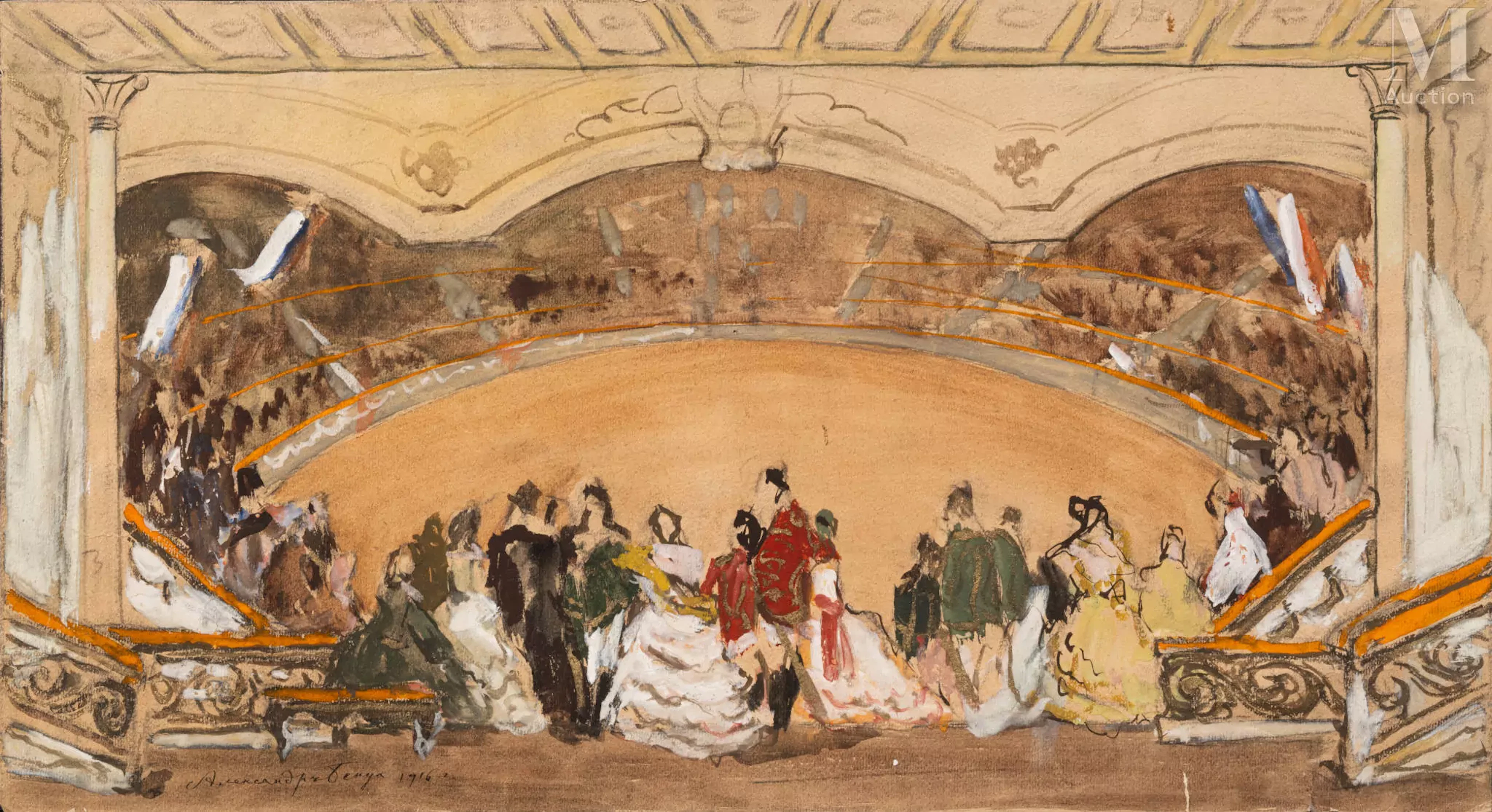 Alexandre Nikolaïevitch BENOIS (Saint Pétersbourg, 1870 - Paris, 1960)
