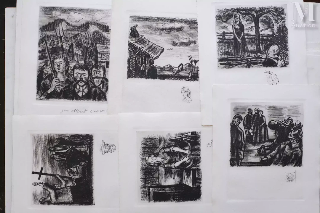CARLOTTI Jean-Albert (1909-2002) Suite de quarante estampes