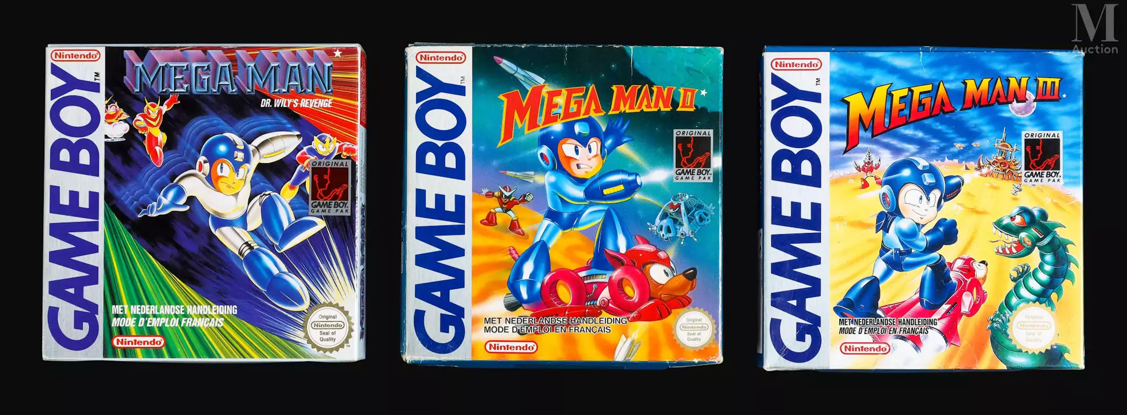 NINTENDO GAME BOY Ensemble des trois premiers Mega Man