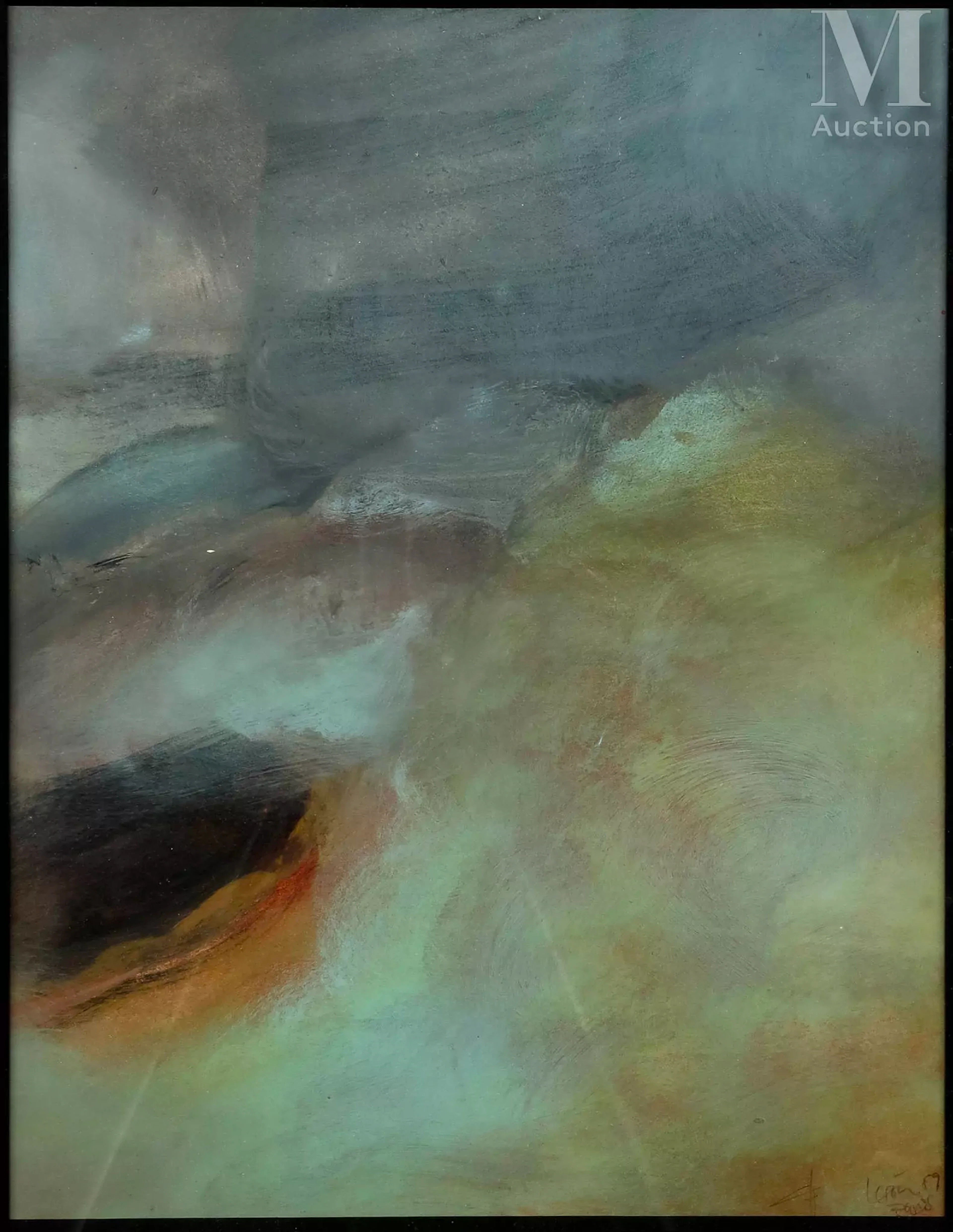 Fernando LERIN (Espagne, Barcelone 1929 - France, Paris 2016) Abstraction