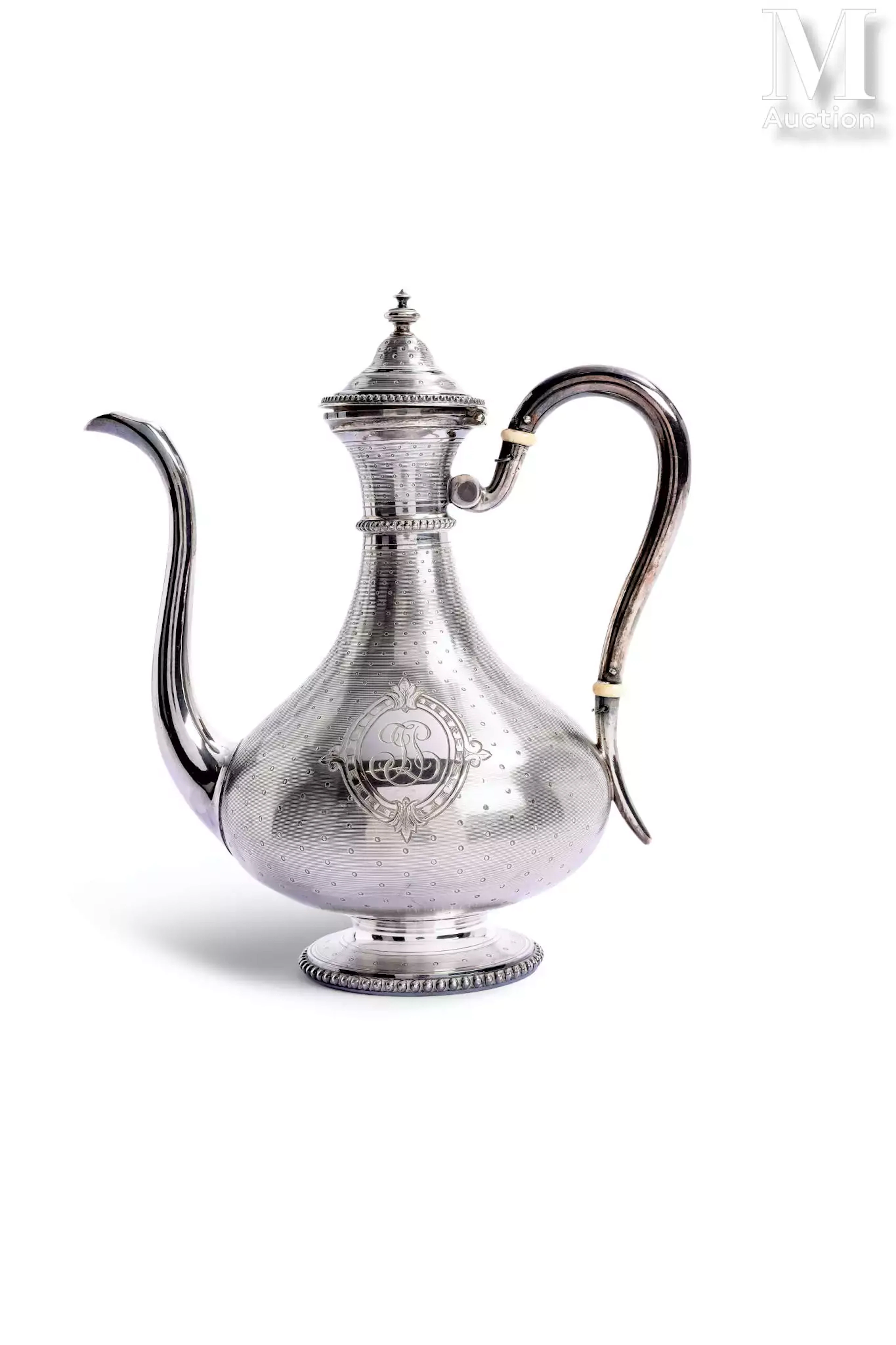 cafetière en argent;