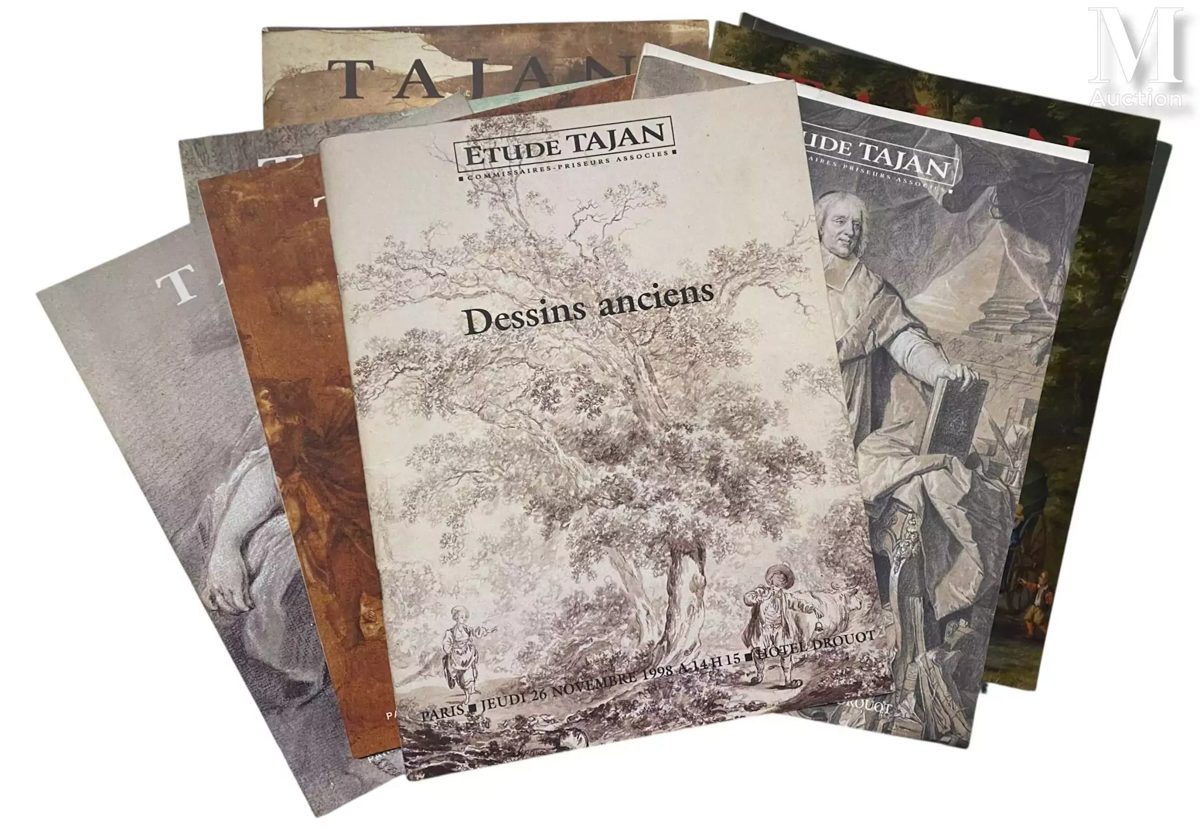 Lot de huit catalogues de vente aux enchères TAJAN