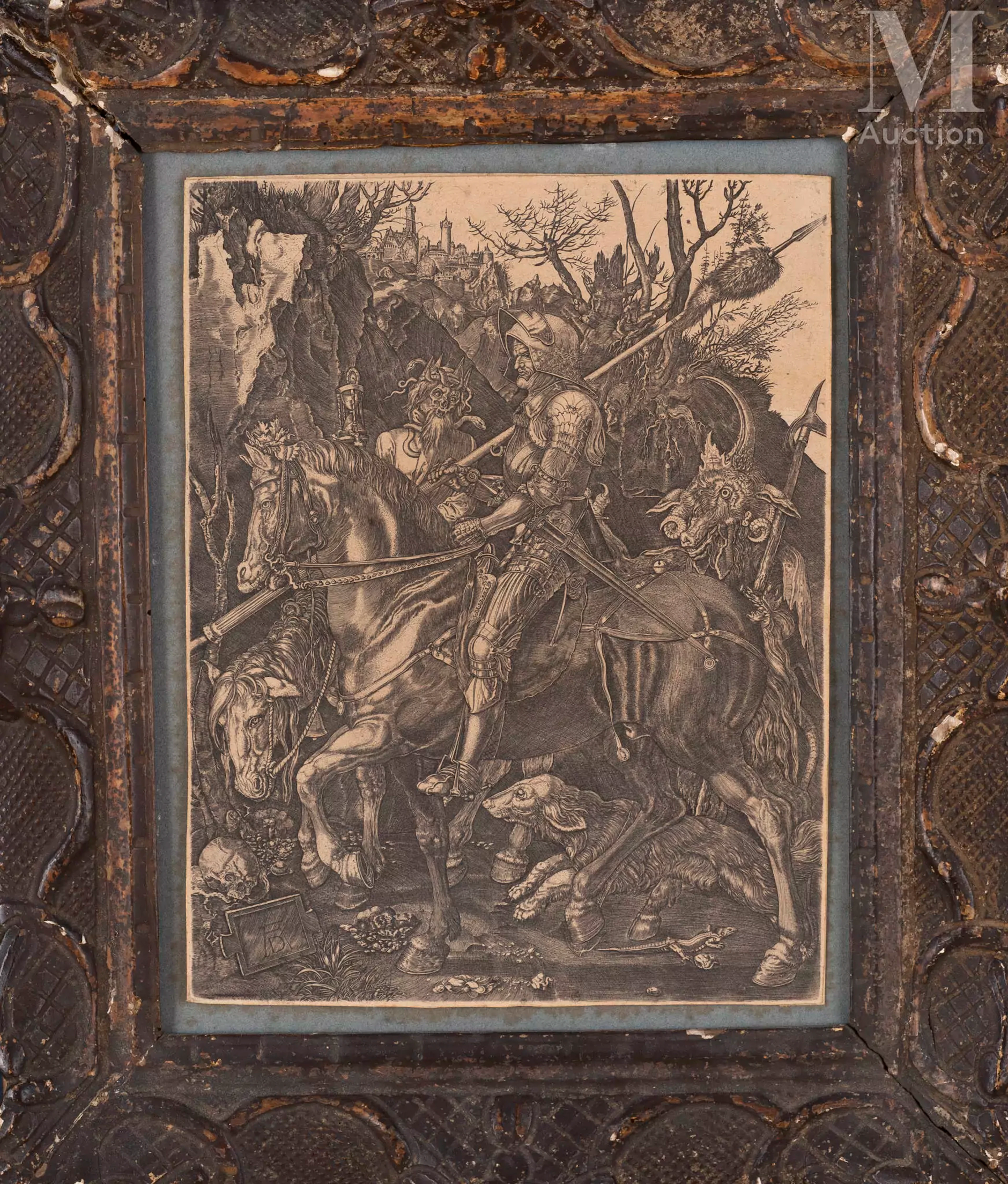 Albrecht DÜRER (1471-1528), d’après Le chevalier, la mort et le diable