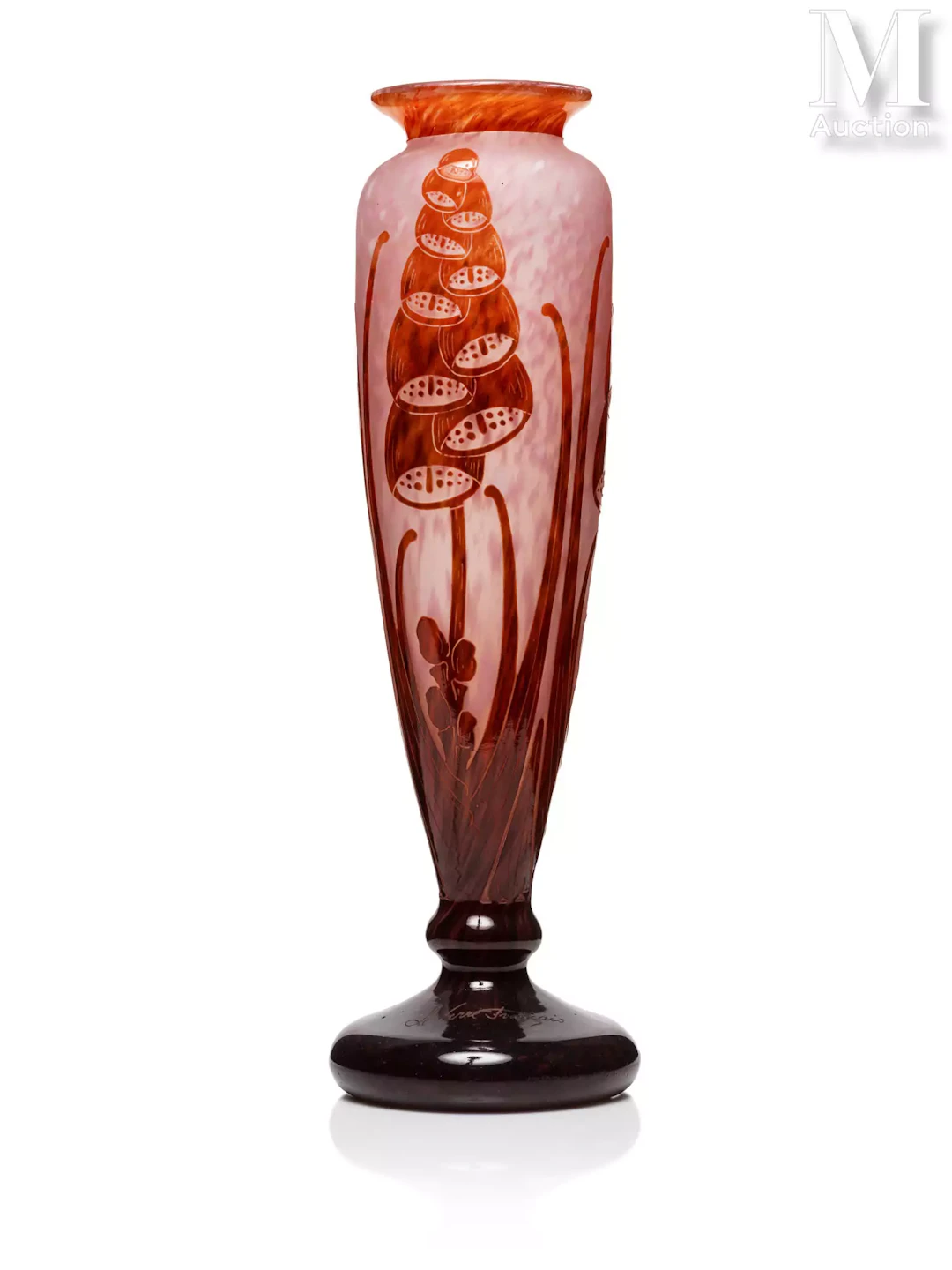 Charles SCHNEIDER (1881 - 1953) - Le Verre Français "Digitales"