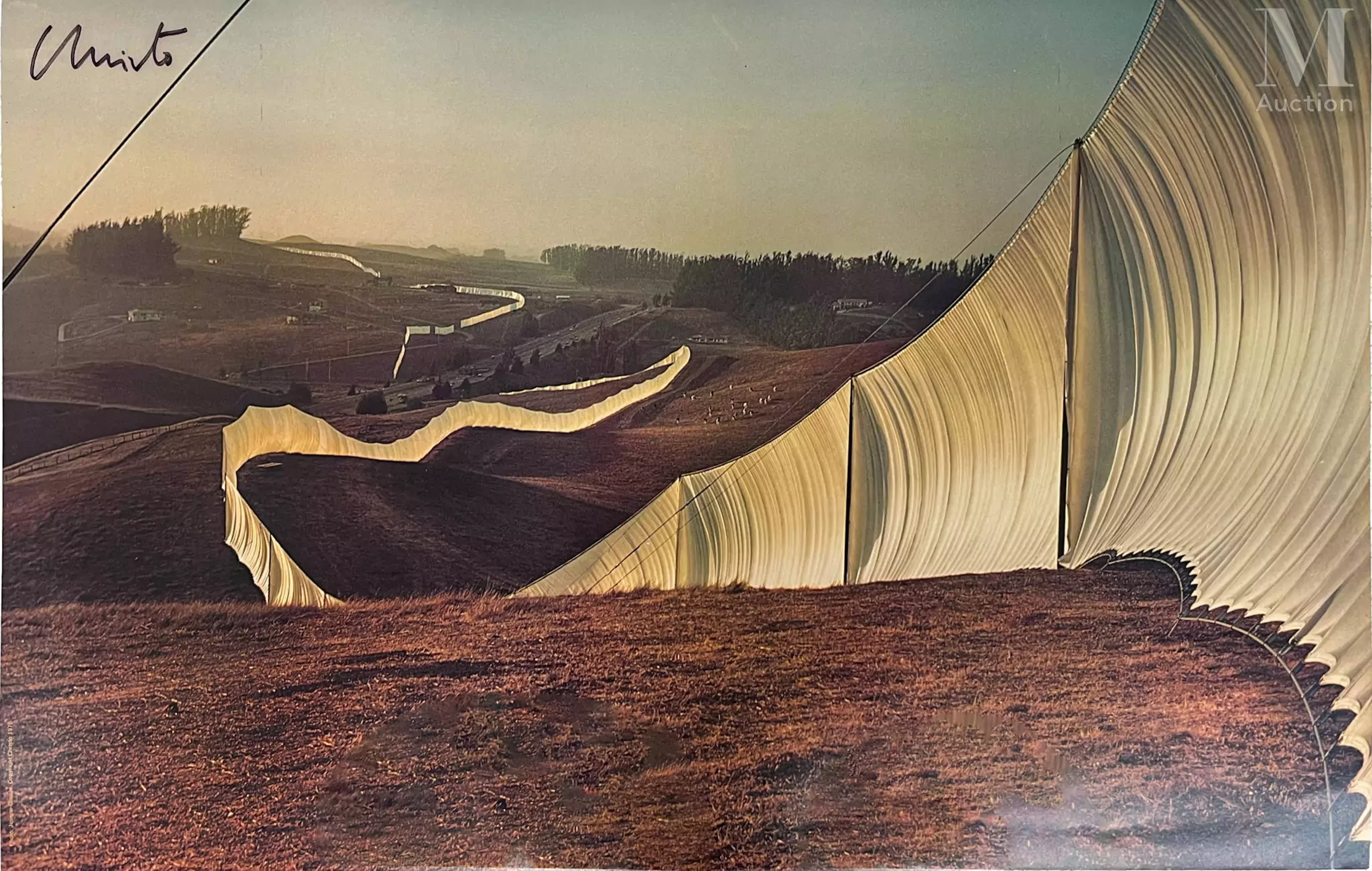 CHRISTO & JEANNE-CLAUDE (1935–2020), (1935–2009) Running Fence,1976