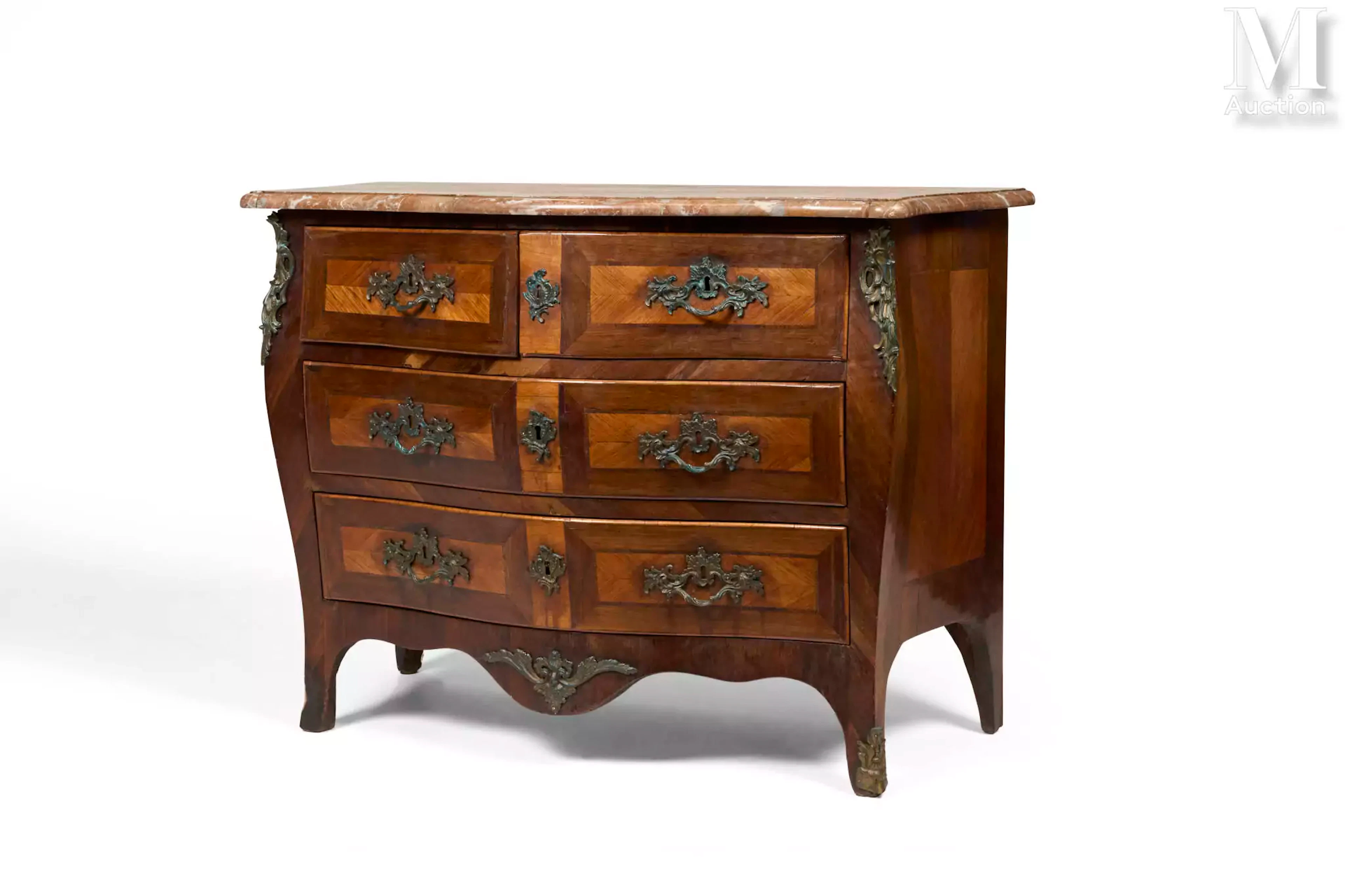 Commode d’époque Louis XV estampillée J C ELLAUME
