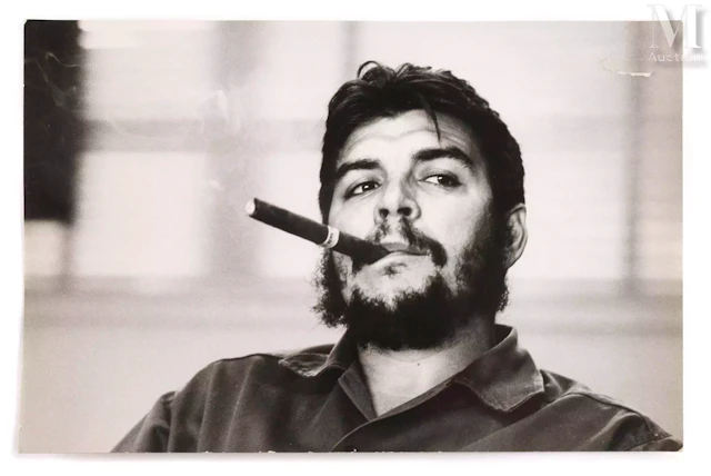 Le CHE, Ernesto Guevara Portrait au cigare, Cuba, 1963