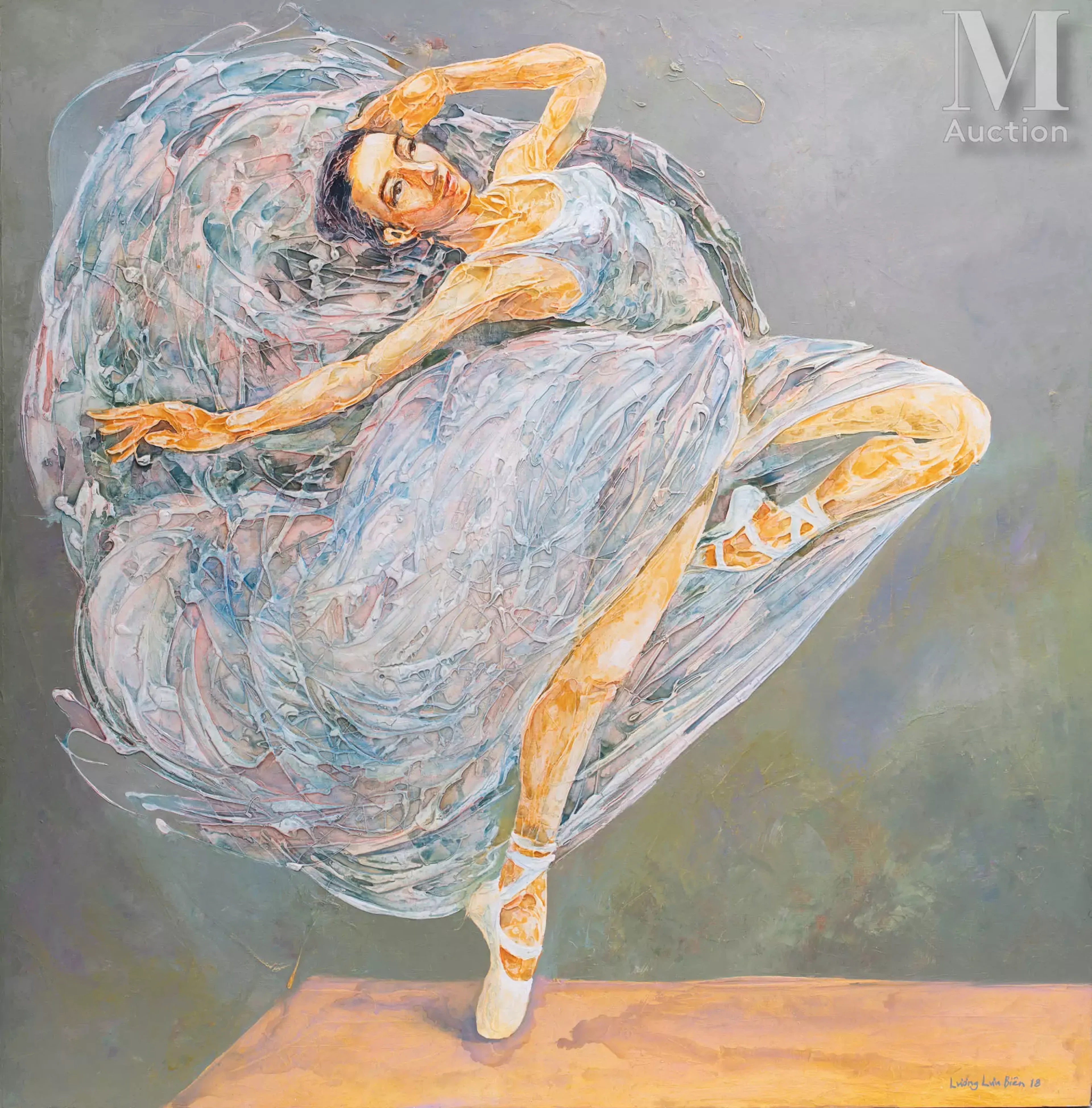 Ⓗ LUONG LUU BIEN (né en 1975) "Ballerina", 2018