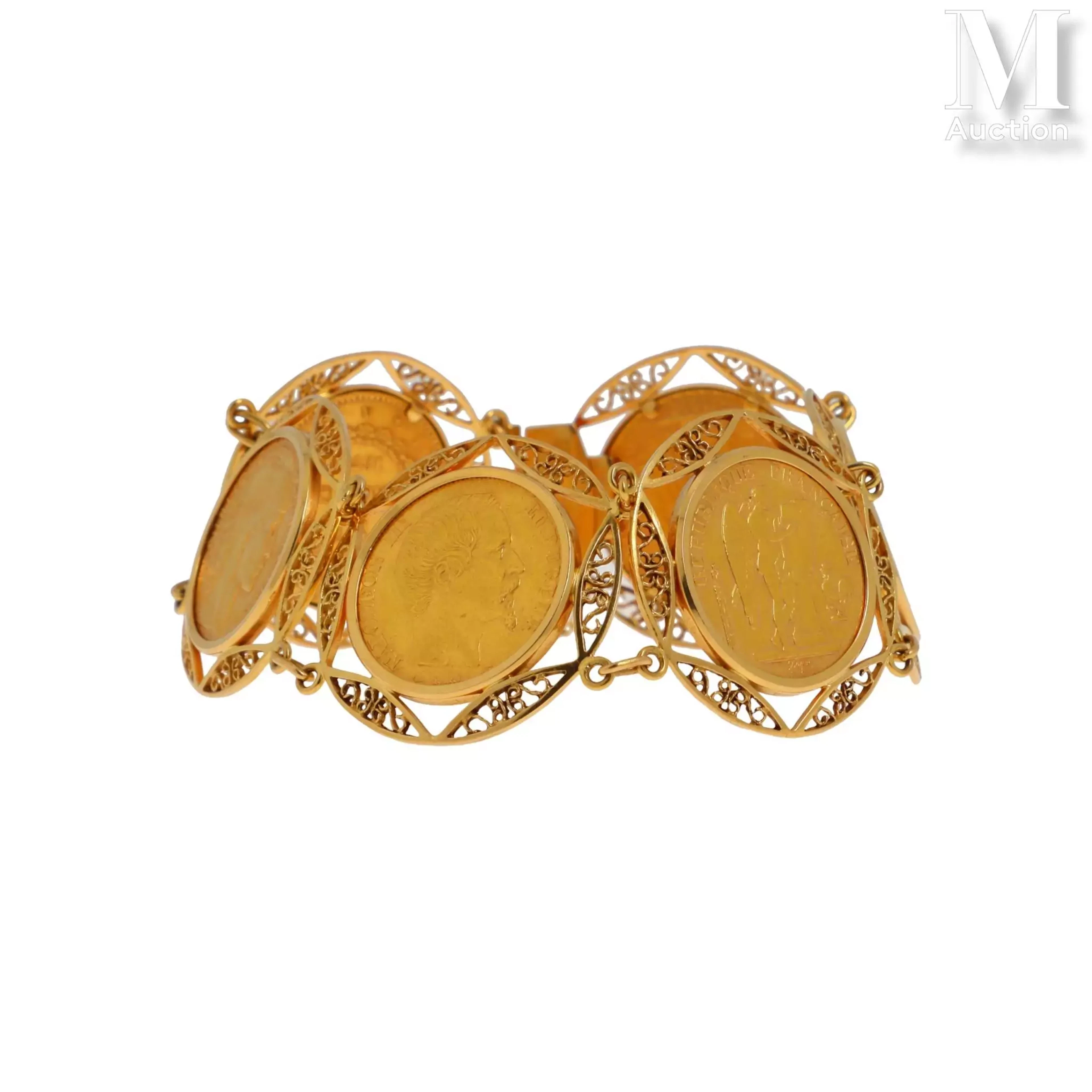 Bracelet pièces d'or