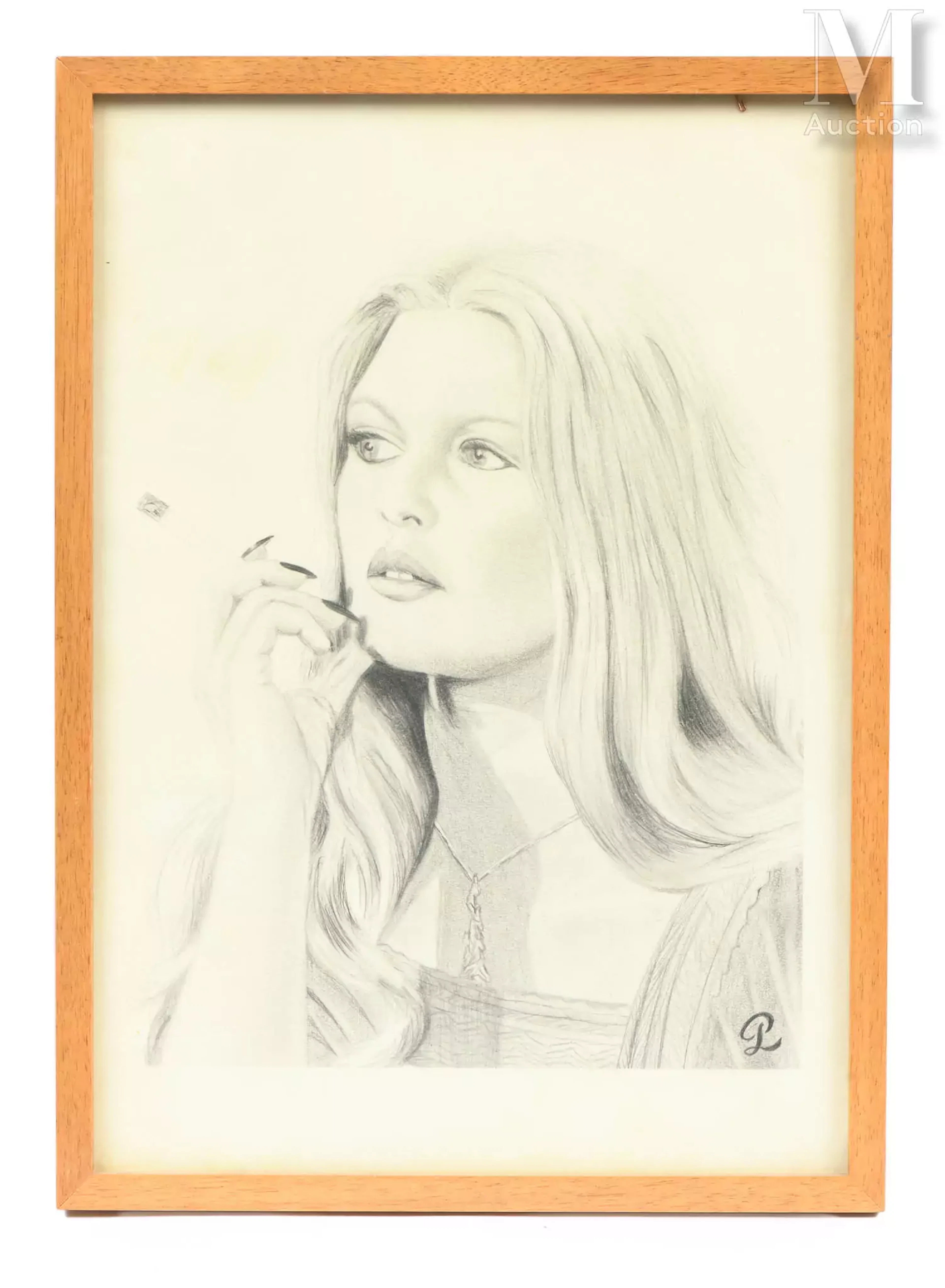 École du XXe siècle Brigitte Bardot à la cigarette
