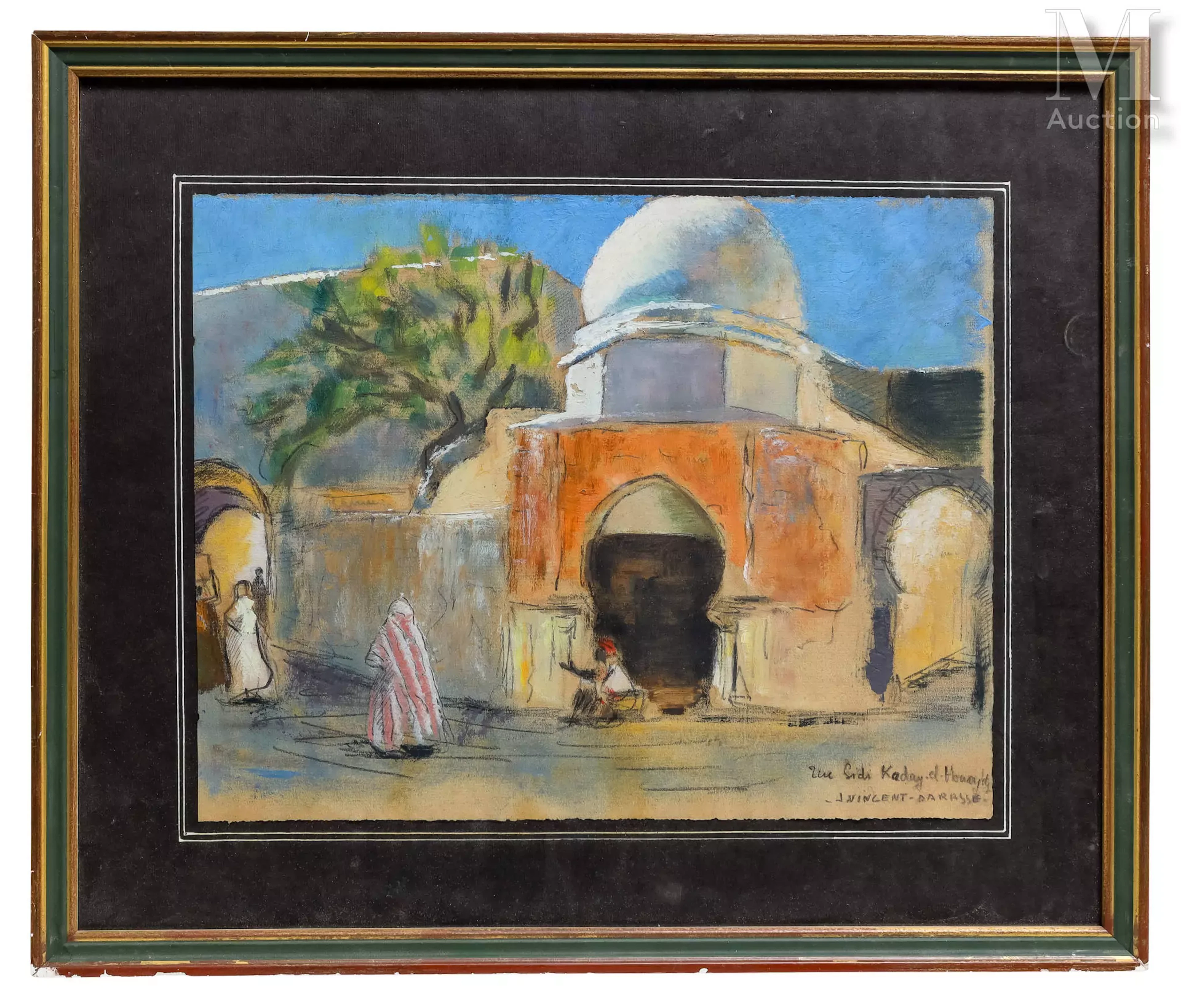 Jean VINCENT-DARASSE (1901-1983) Rue Sidi Kaday El Houaydj (Tunis) Mosquée