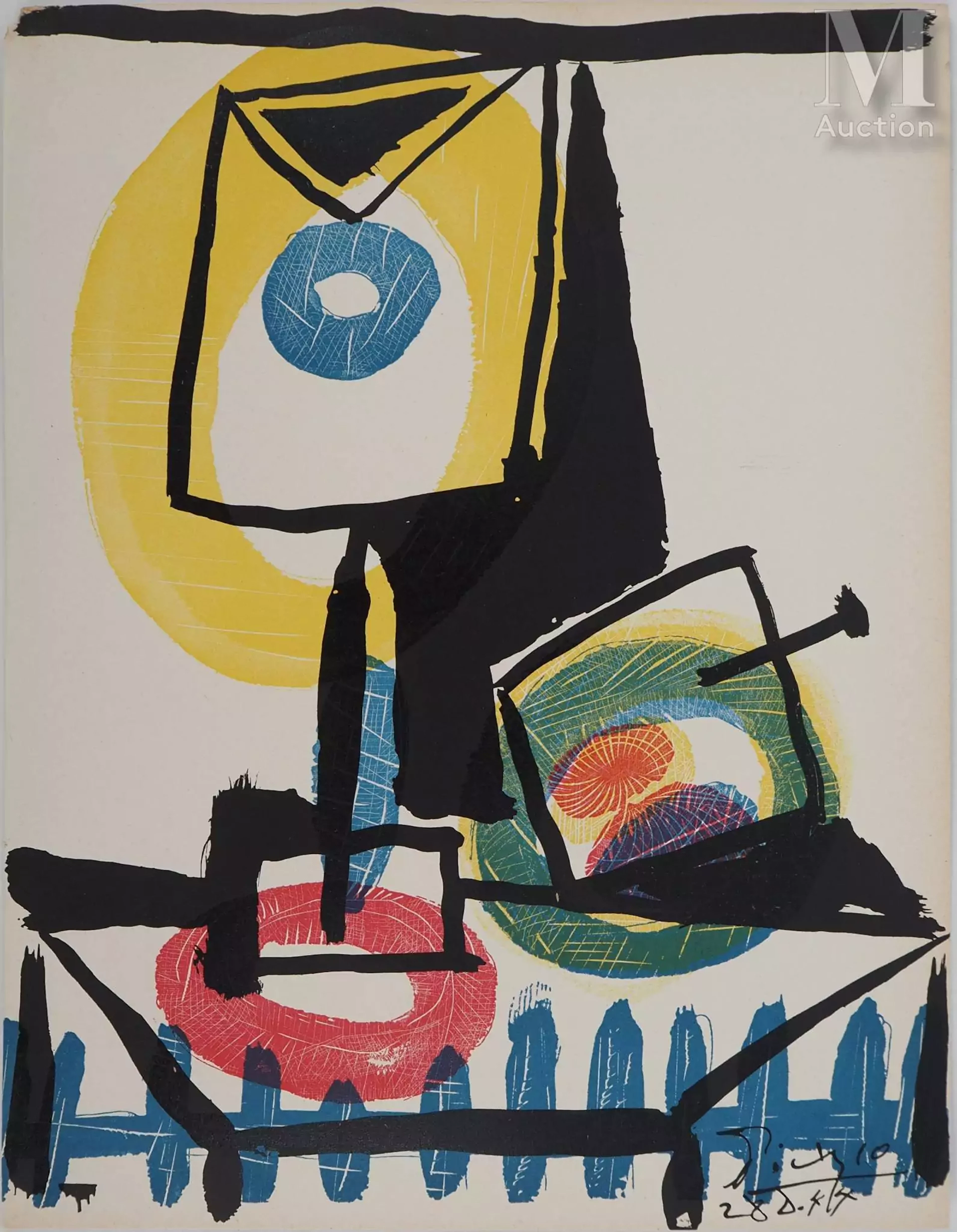 PICASSO Pablo Nature morte au verre, 1944