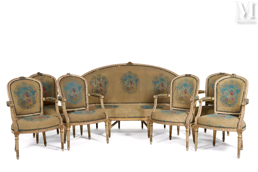 Mobilier de salon d’époque Louis XVI