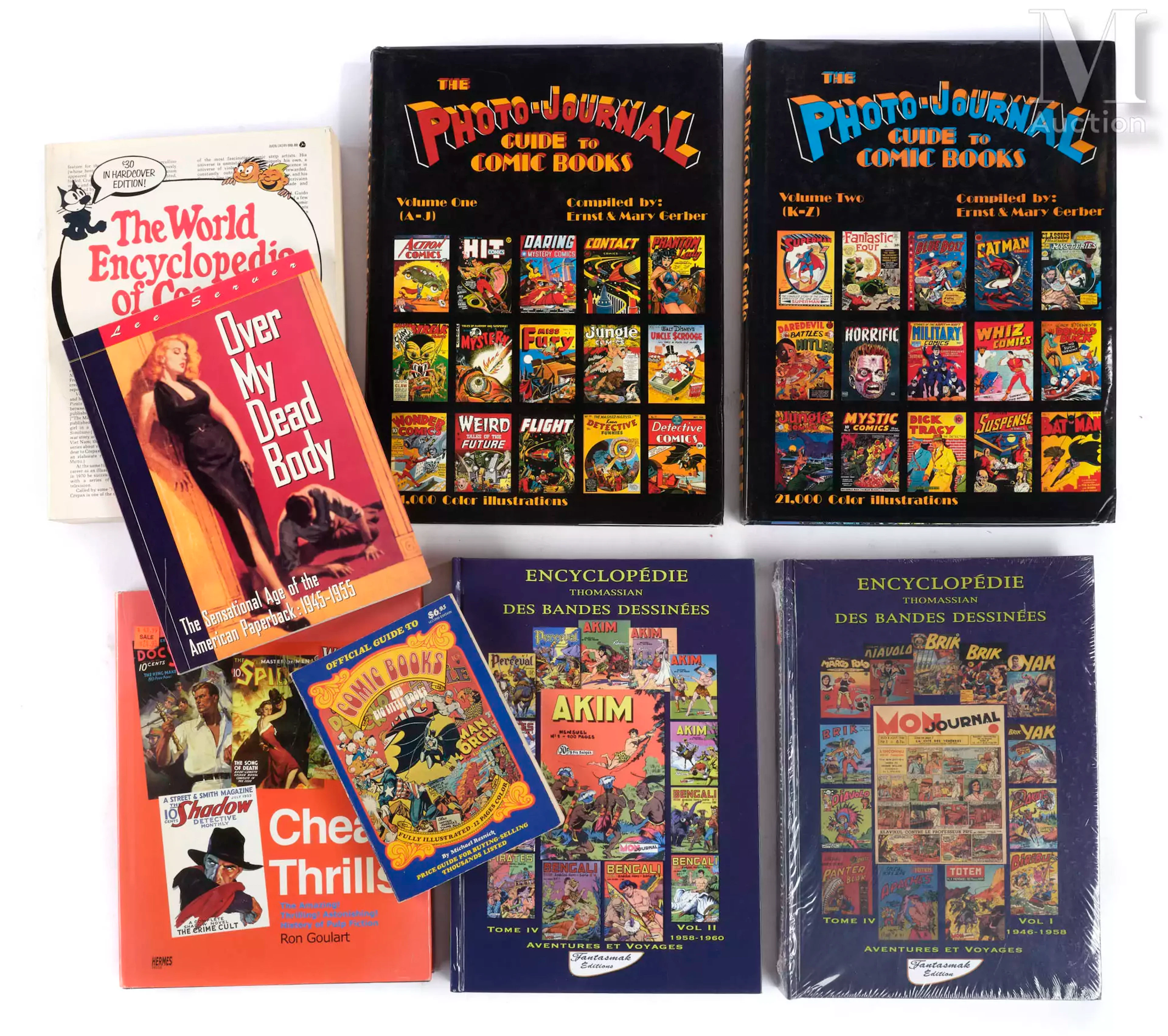 Dictionnaires, guides des Bandes dessinées 8 ouvrages