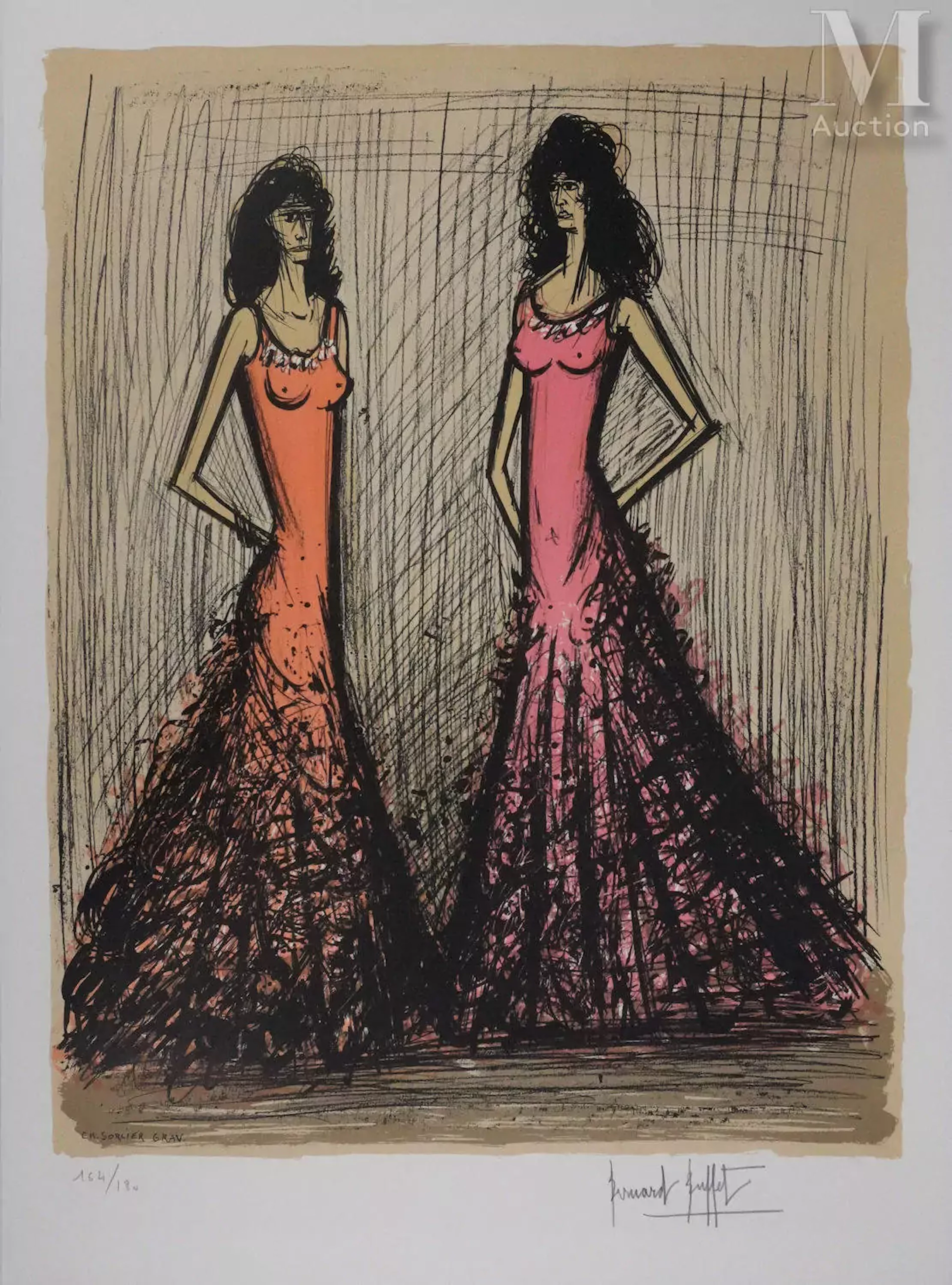 BUFFET Bernard (1928-1999) Carmen, Mercedes et Frasquita, 1981